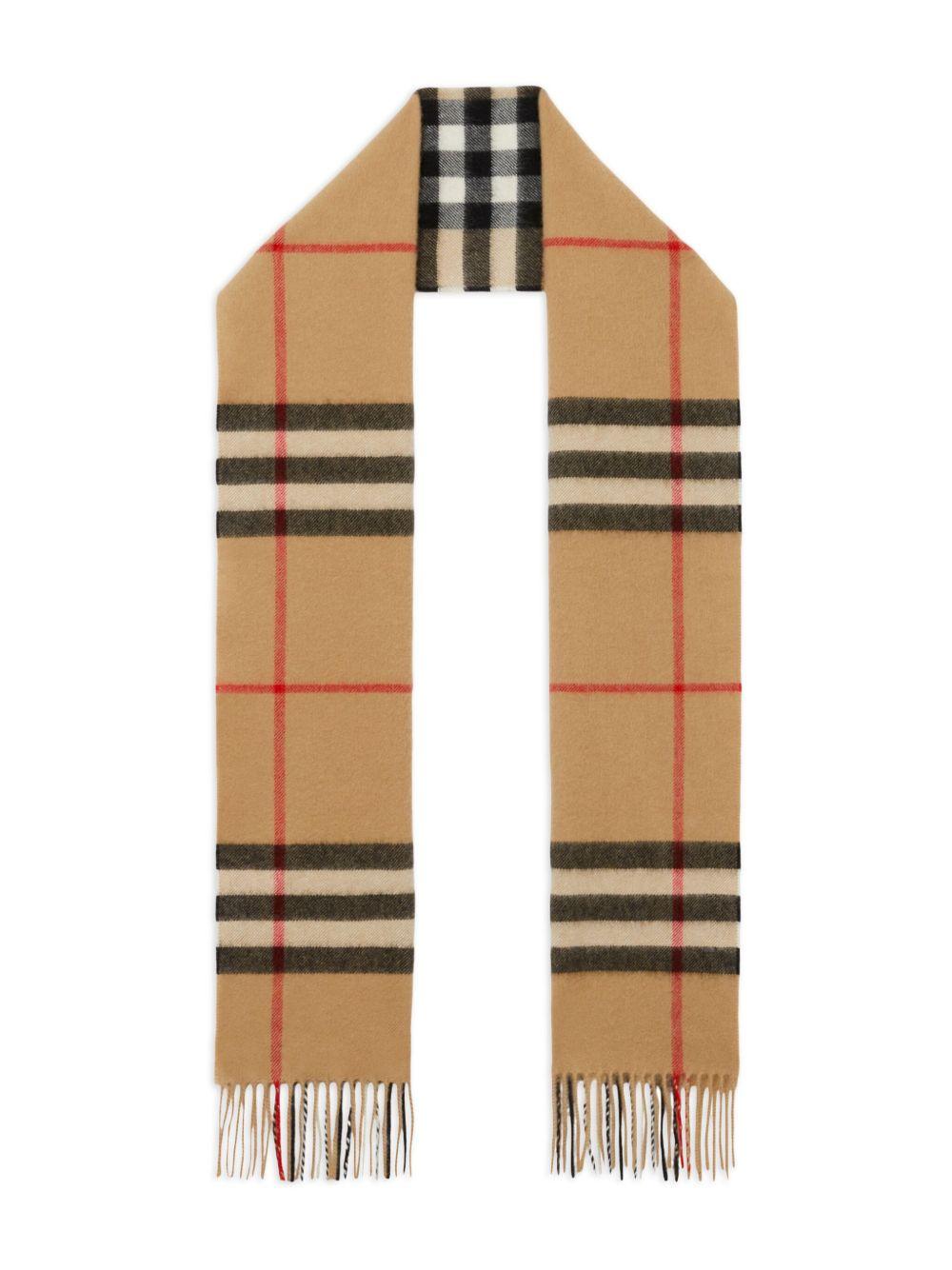 check cashmere scarf Product Image