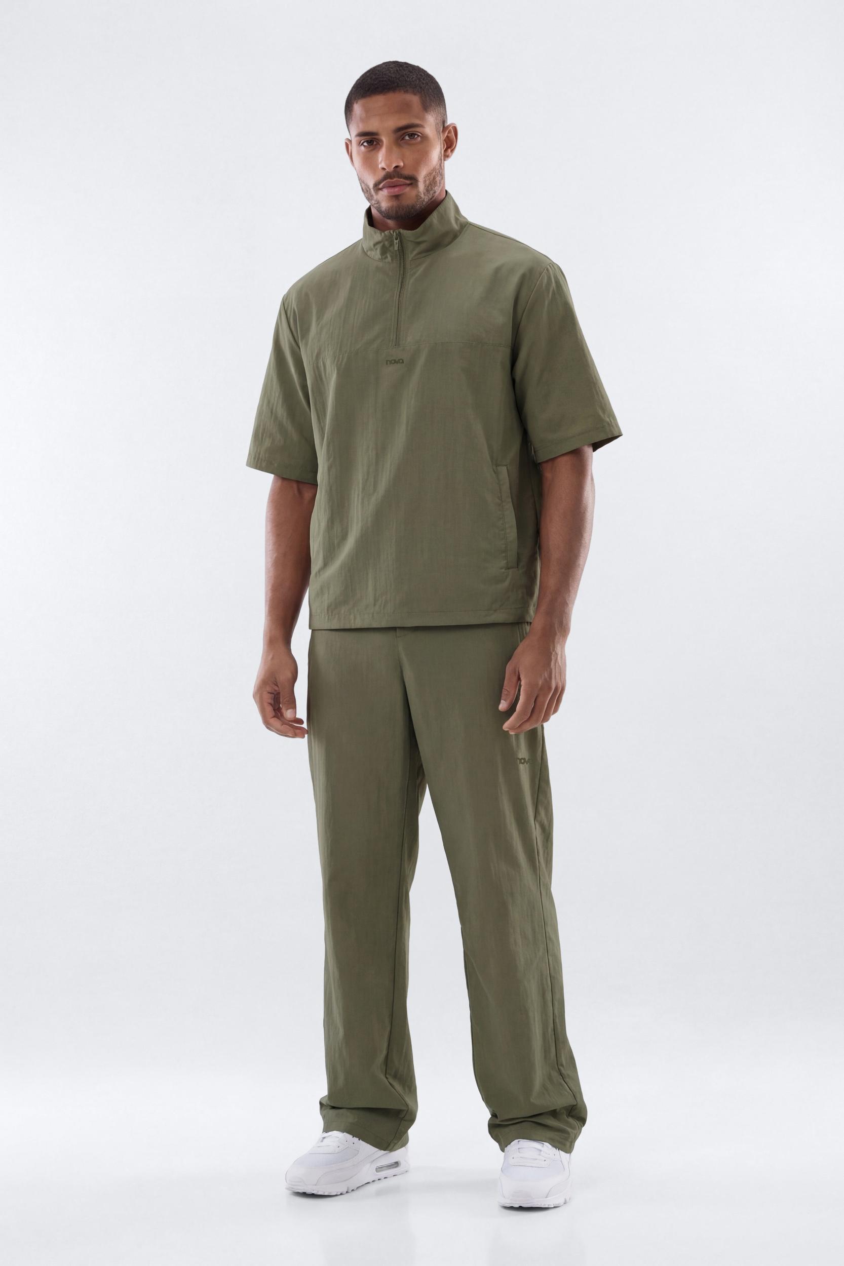 CoreNylon Hooded Full Zip Jacket - Moss Male Product Image