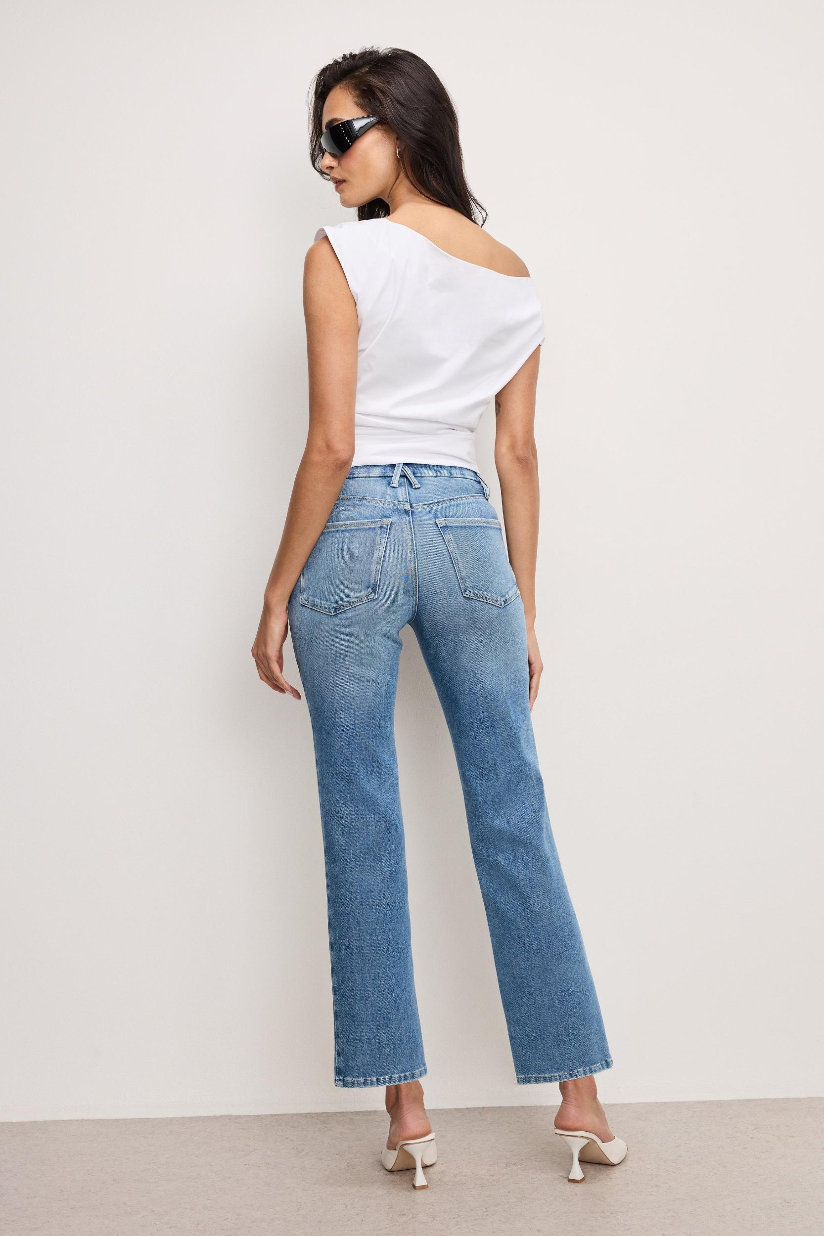SOFT TECH GOOD LEGS STRAIGHT JEANS | INDIGO1012 Product Image