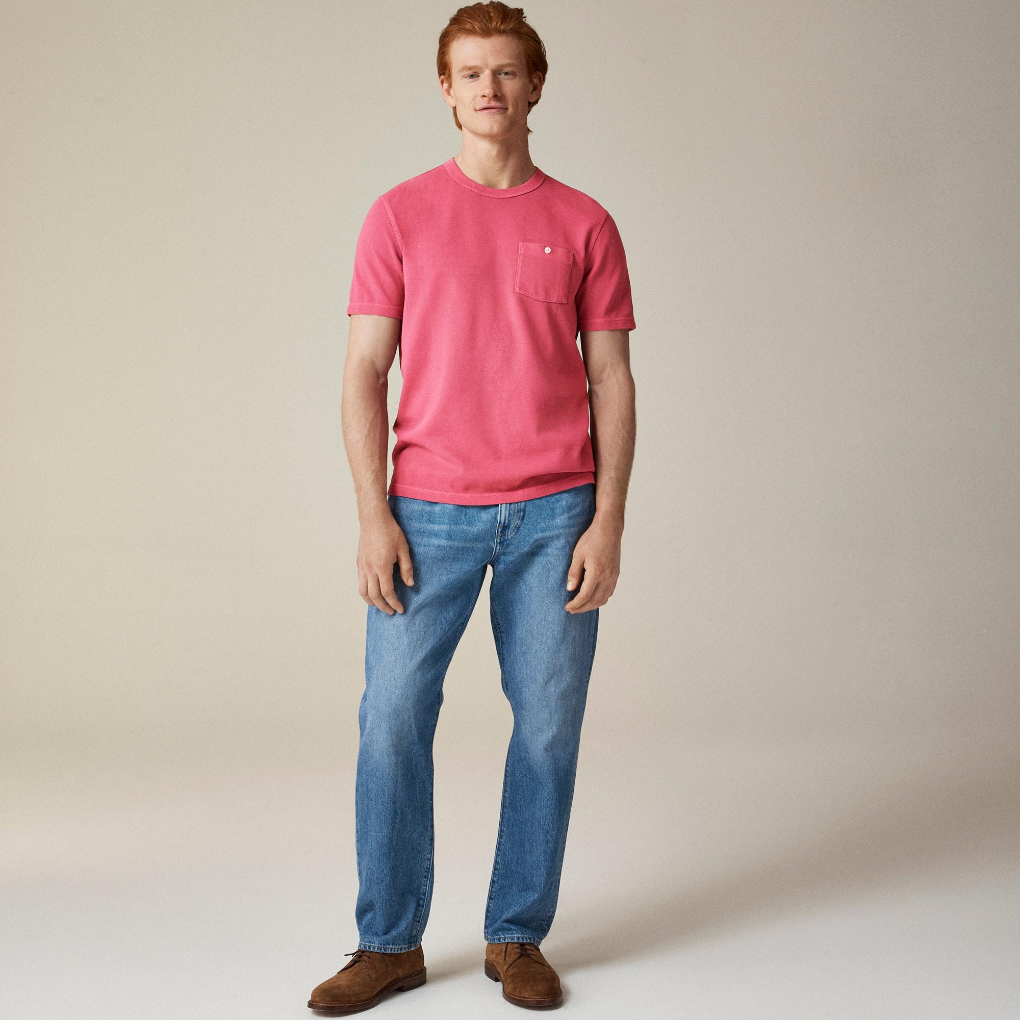 Washed piqué pocket T-shirt Product Image