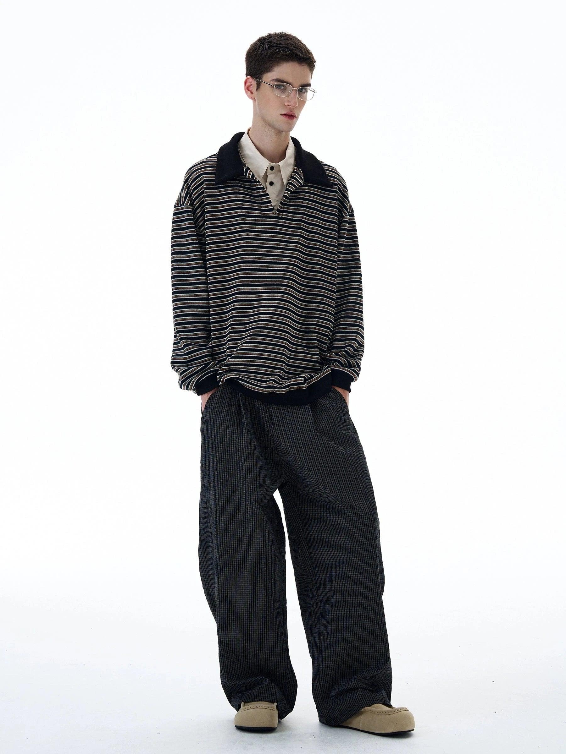 RT No. 20007 KNIT COLLAR SWEATER Product Image