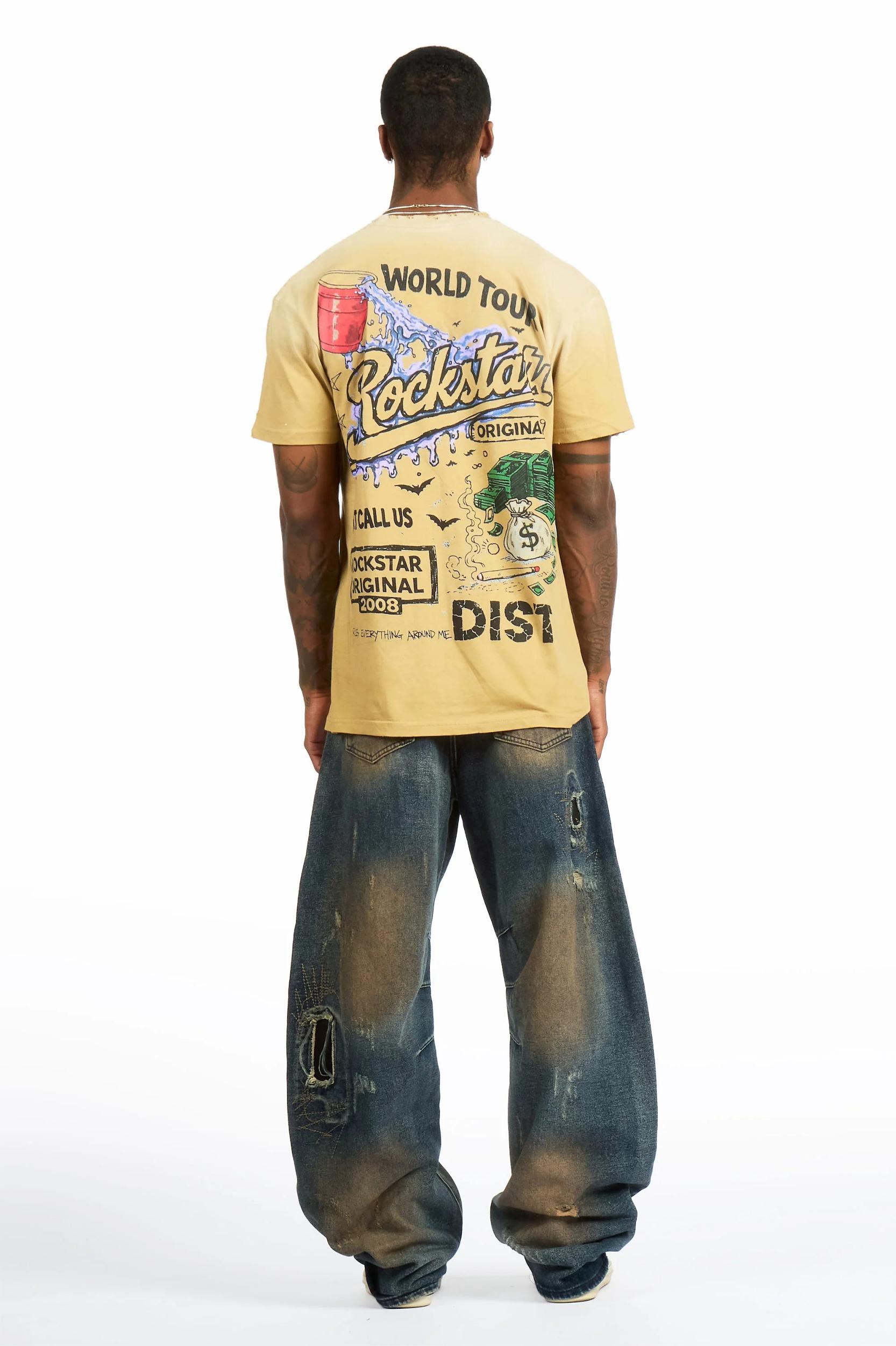 Tylen Blue Barrel Fit Jean Male Product Image