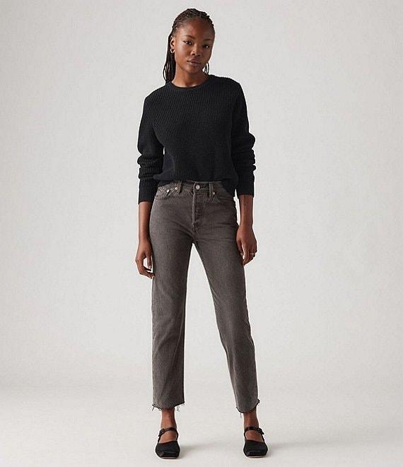 Levi's® 501 High Rise Cropped Straight Leg Jeans Product Image