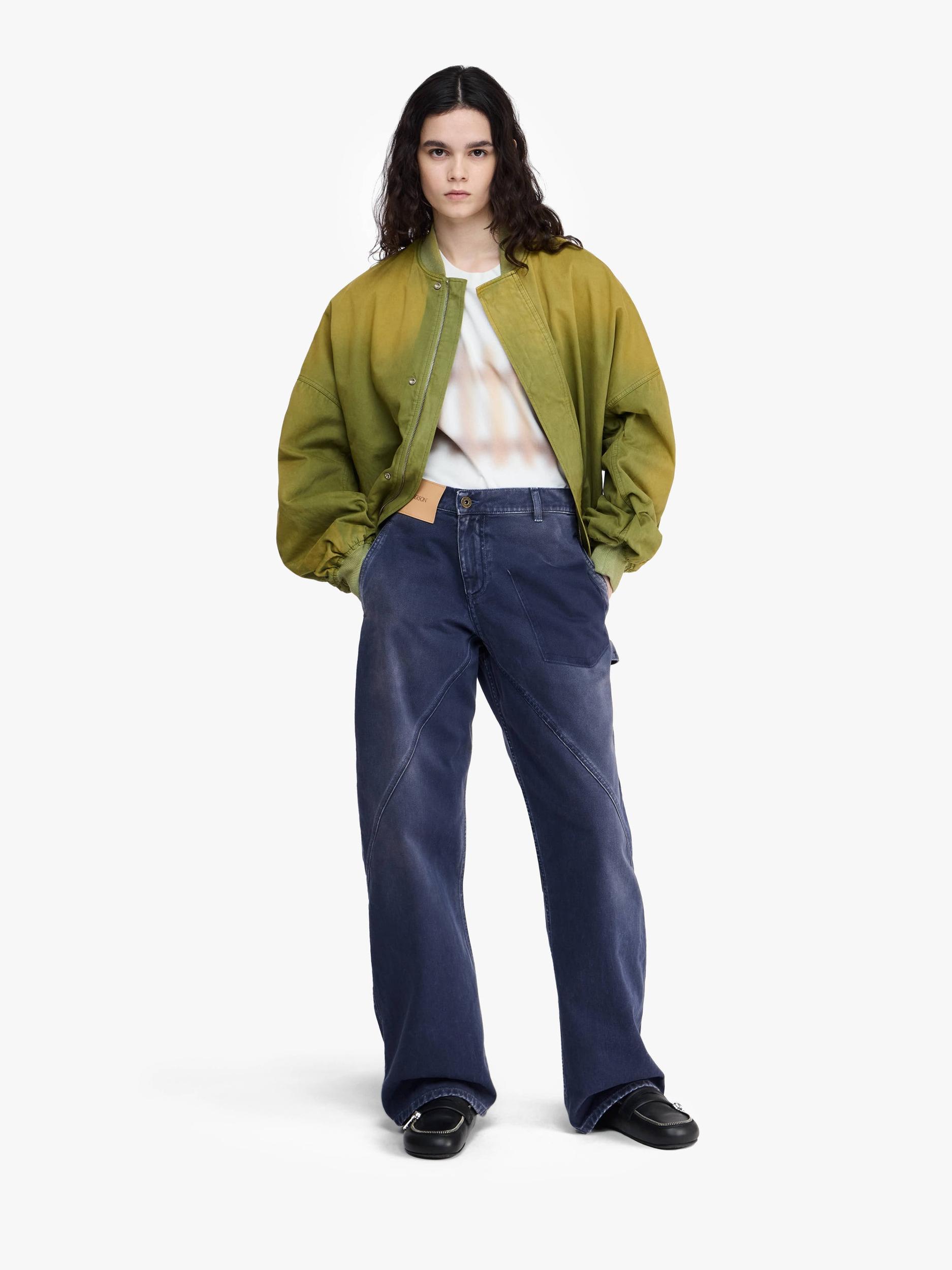 RELAXED COTTON BOMBER JACKET Product Image