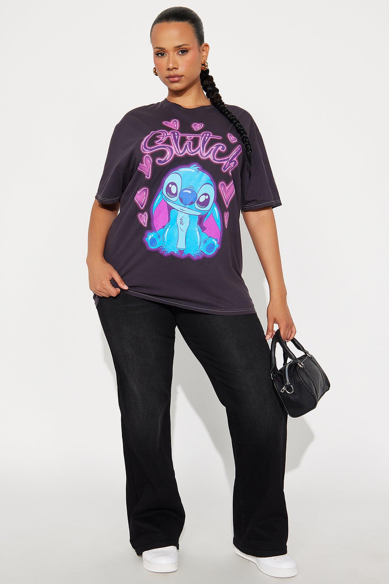 Stitch Love Tee - Black Product Image