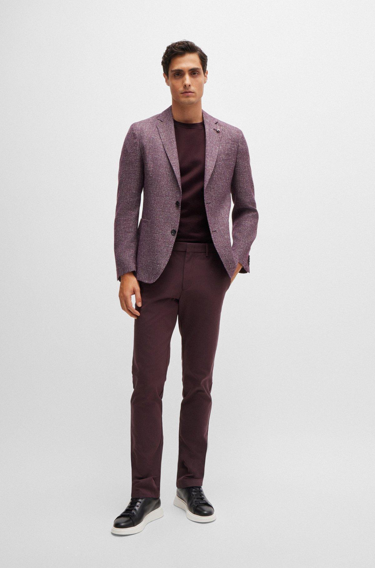 Cotton-ripstop regular-fit T-shirt with plain trims Product Image