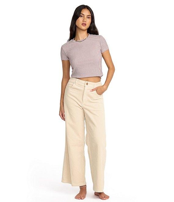 Billabong Free Fall Wide Leg Corduroy Pants Product Image