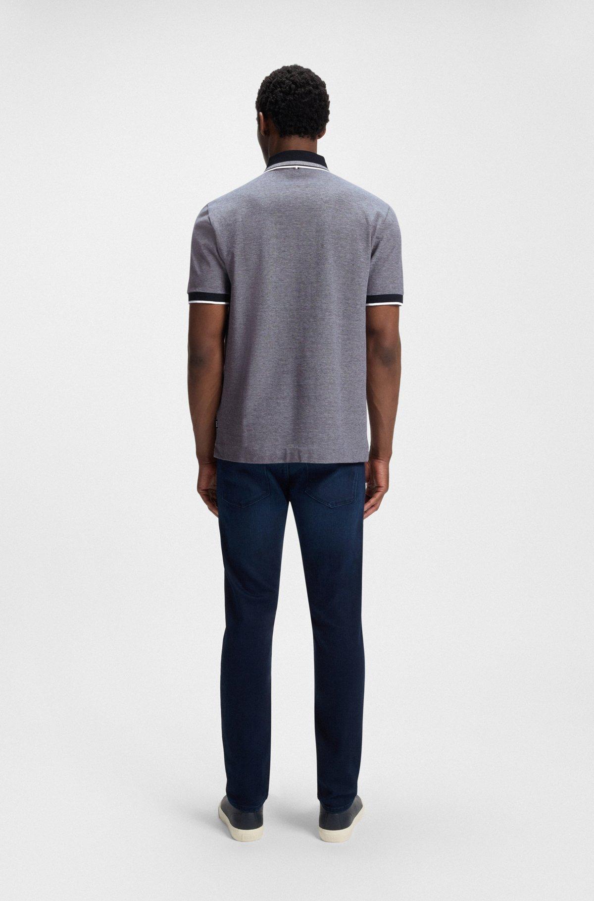 Logo-detail polo shirt in cotton piqué Product Image