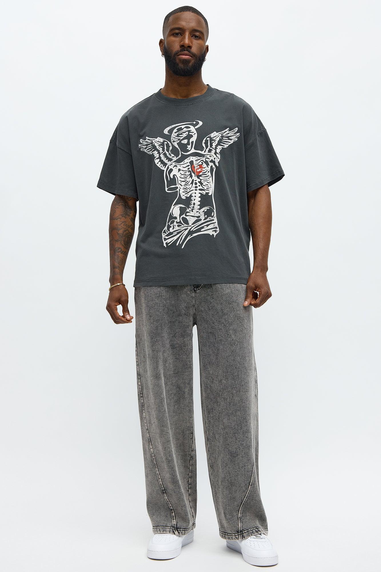 Halos Heartbreakers Club Short Sleeve Tee - Black Wash Male Product Image