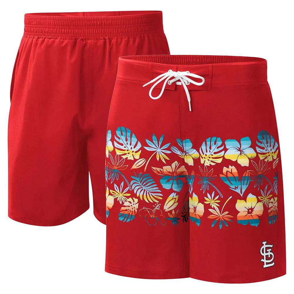 Men's G-III Sports by Carl Banks Red St. Louis Cardinals Breeze Volley Swim Shorts,  Product Image