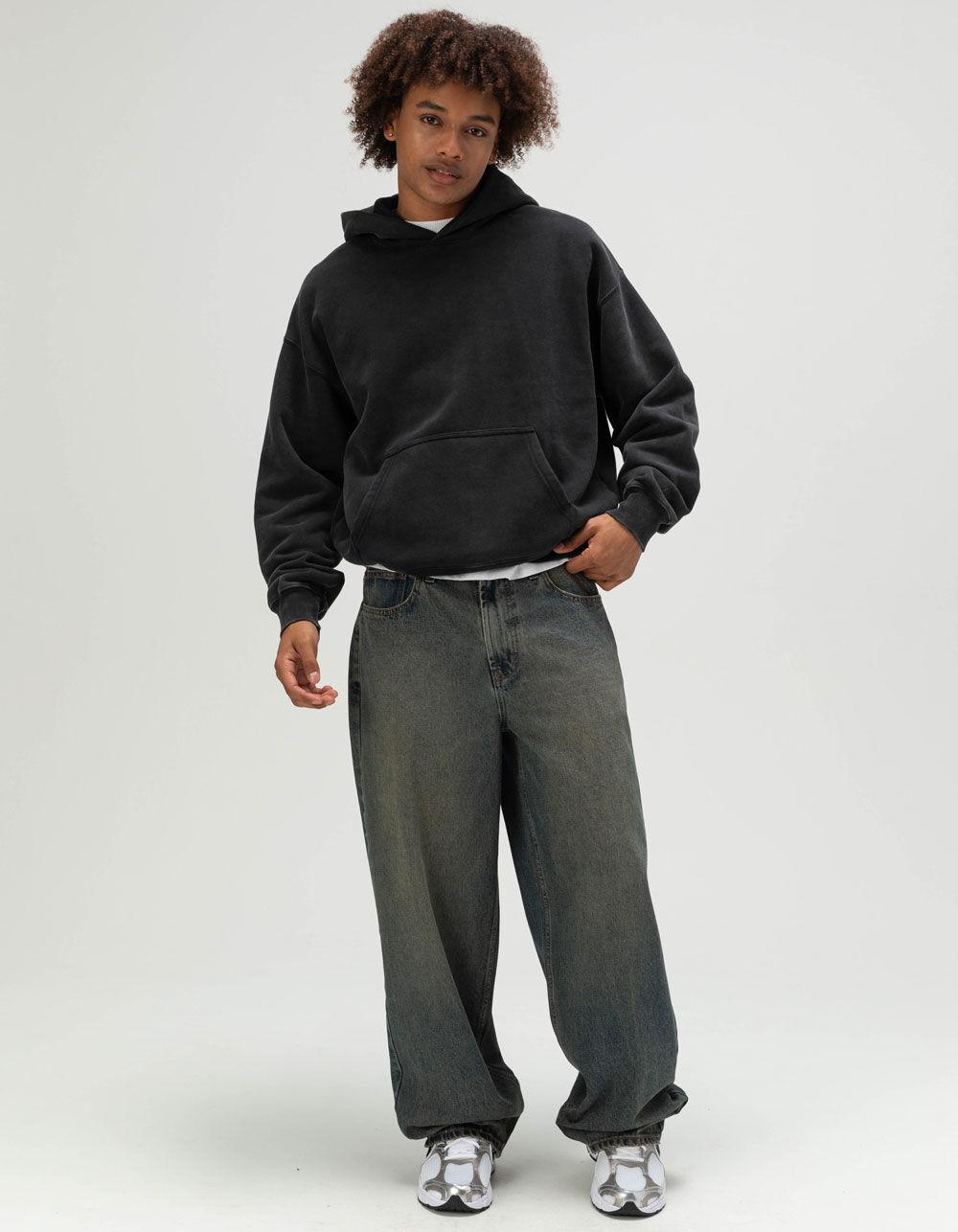 RSQ Mens Oversized Hoodie - BLACK Product Image