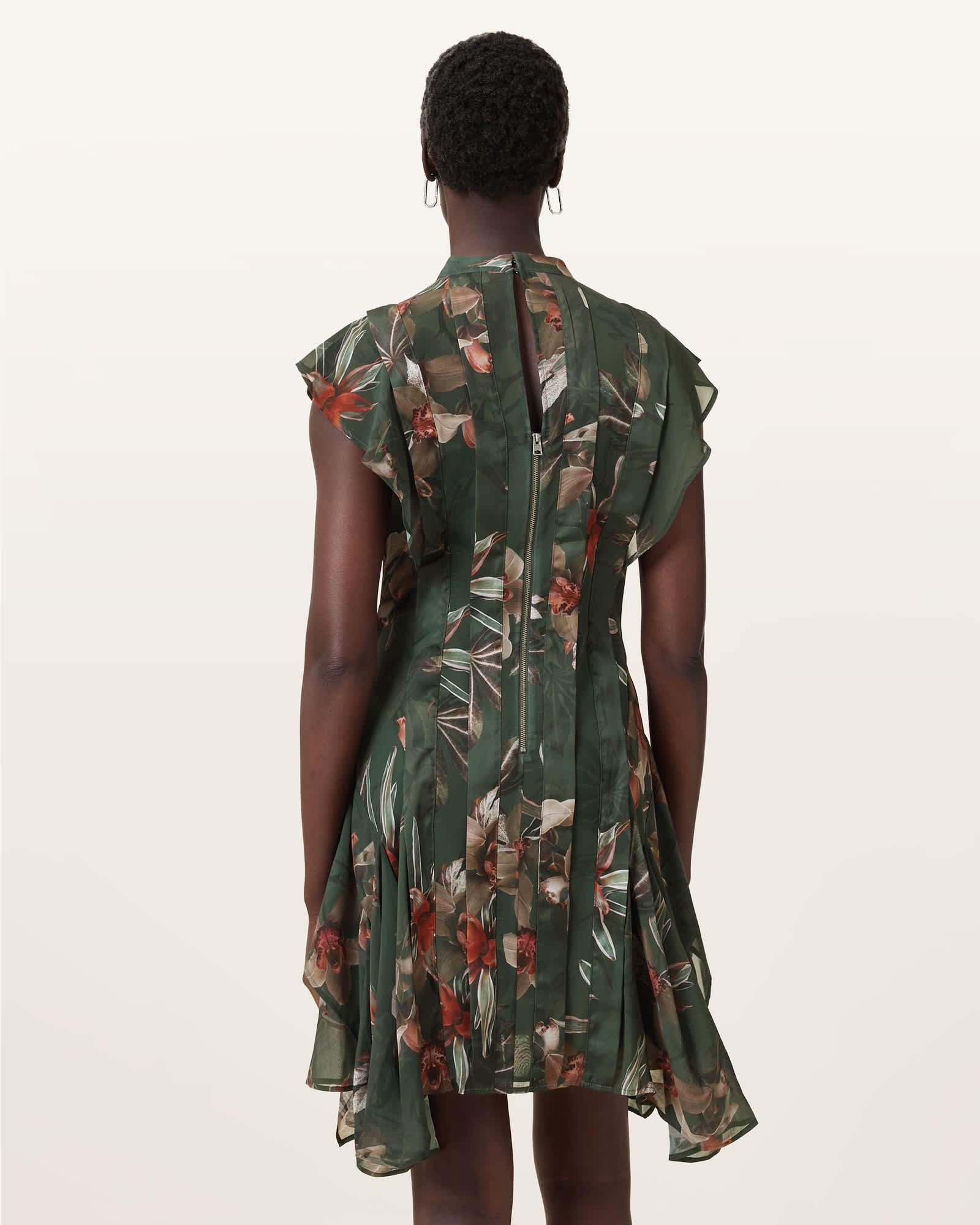 Fleur Printed Asymmetric Mini Dress Product Image
