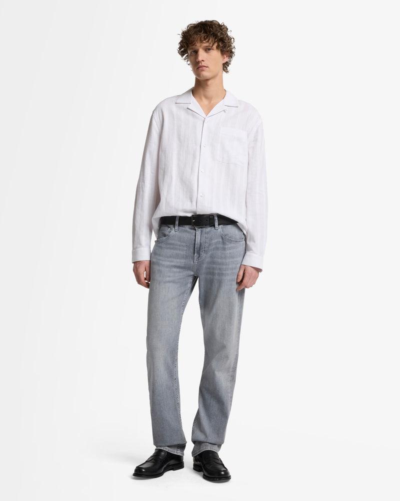 Linen Blend Long Sleeve Camp Shirt Product Image