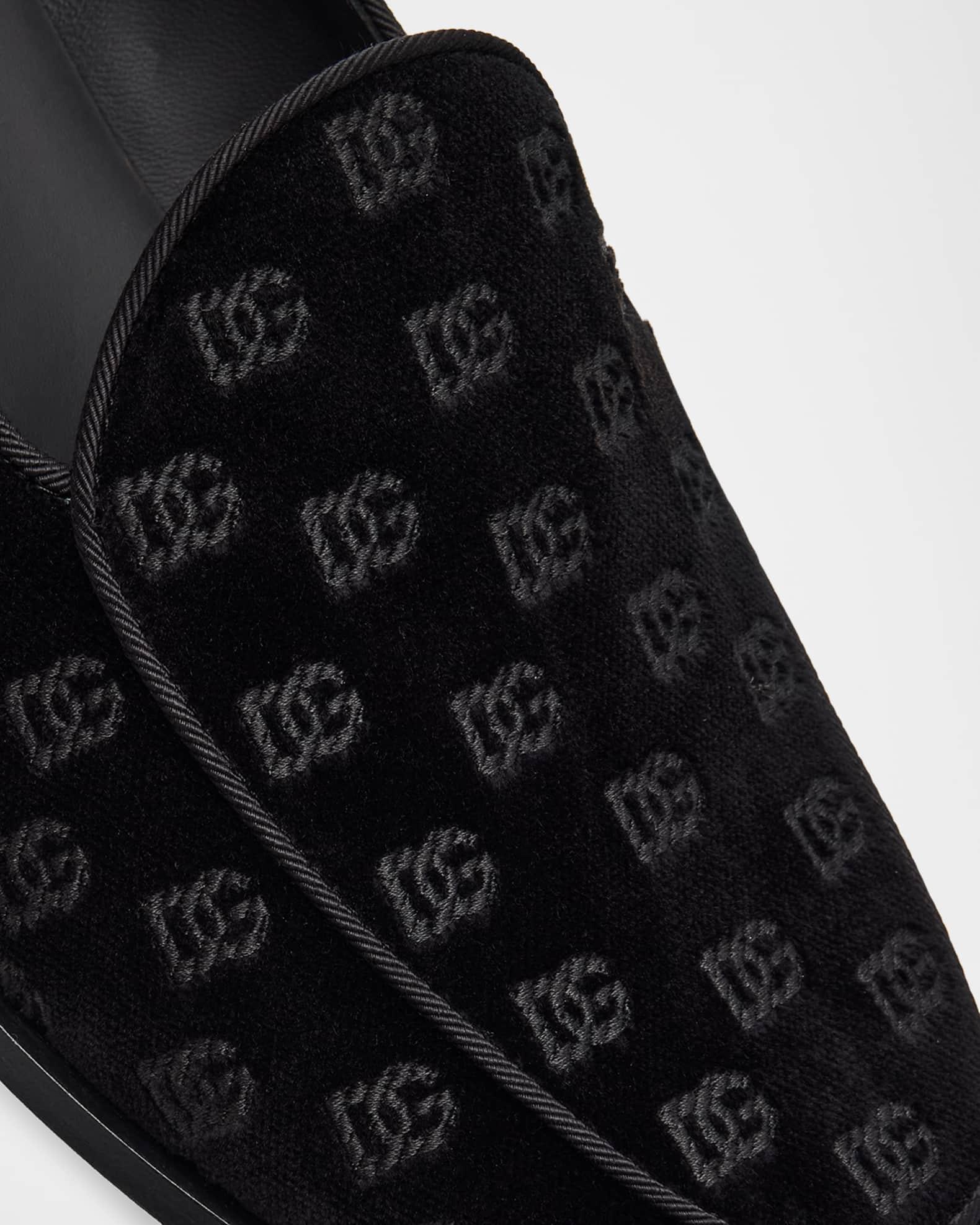 Men's Velvet DG Smoking Slippers Product Image