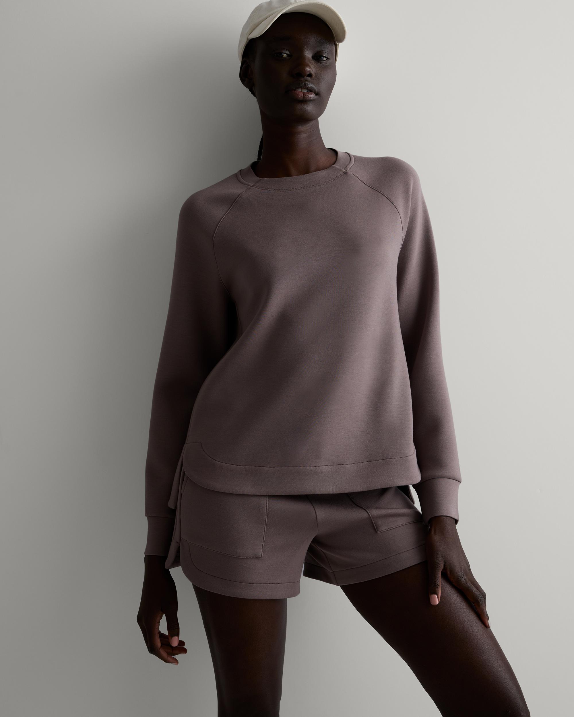 Quince | Women's CloudComfort Crewneck Sweatshirt Size XL, Tencel Product Image