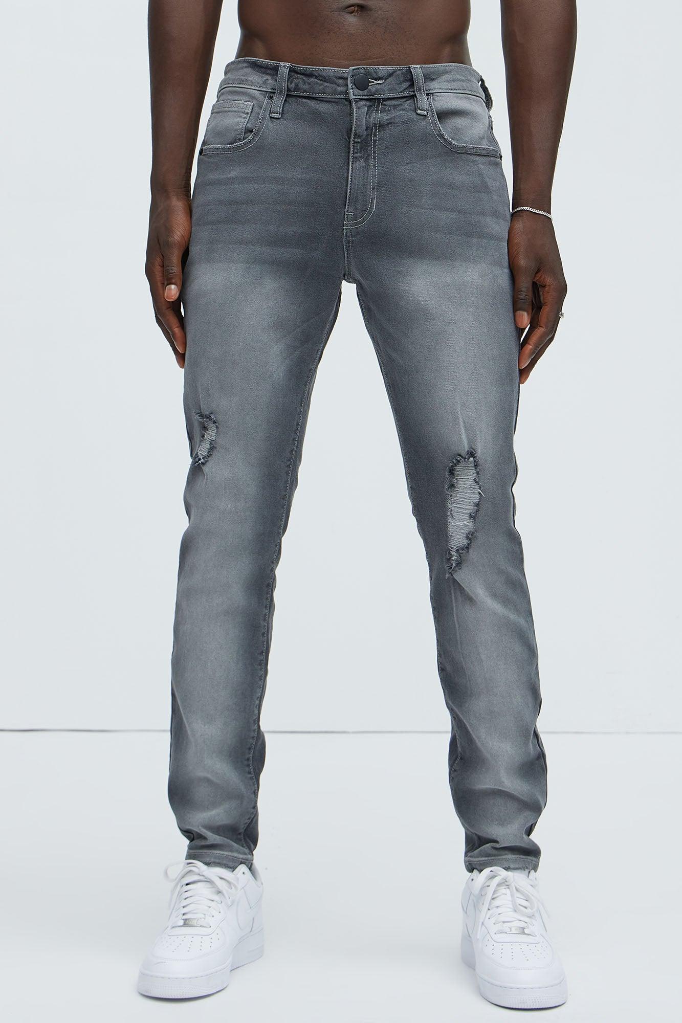Take No L's Skinny Jean - Grey Product Image