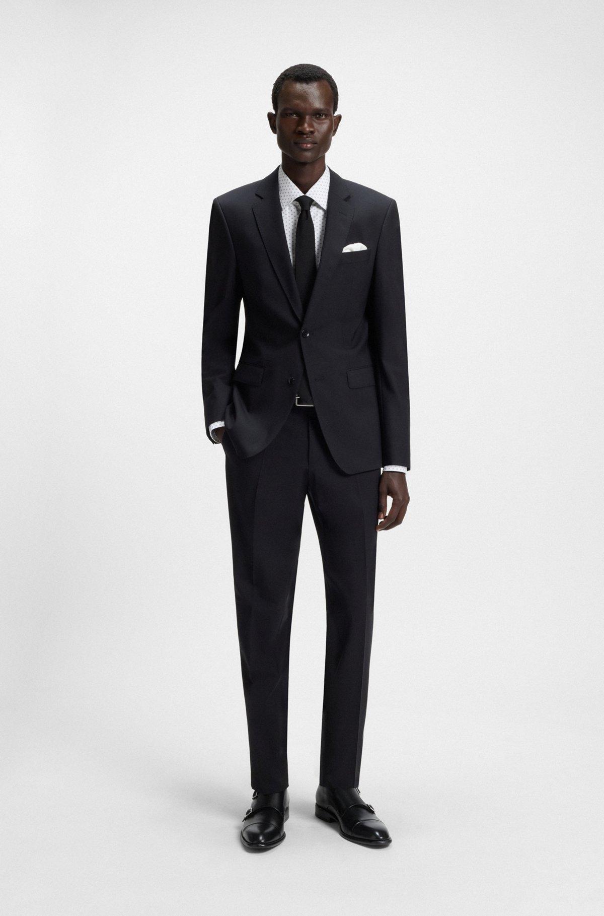 BOSS - Leather monk shoes with double strap - Black Product Image