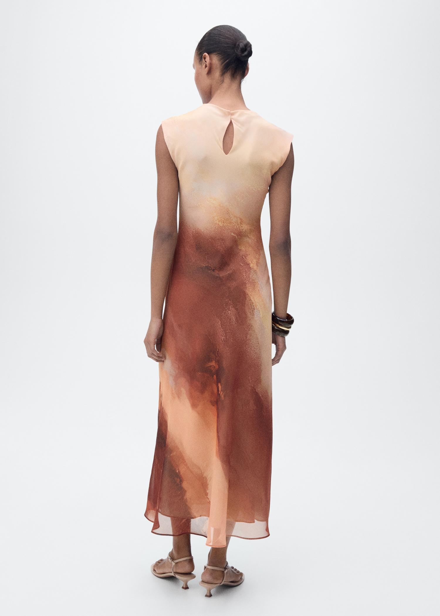 Long gradient dress - Women | MANGO USA Product Image