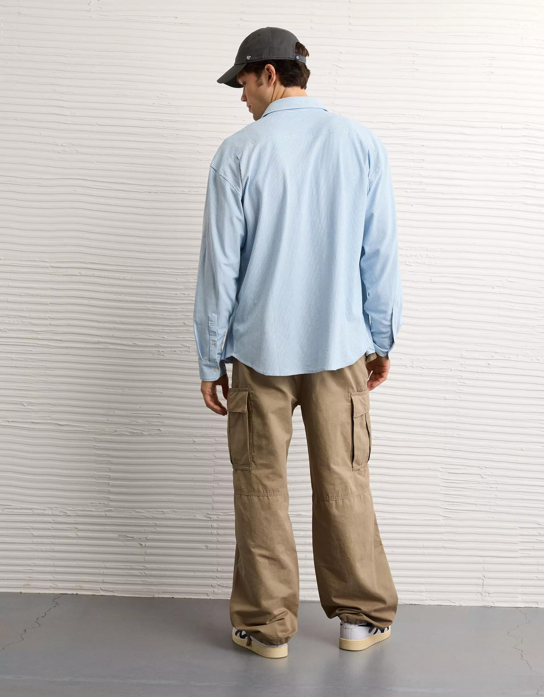 AE Oxford Stretch Piqué Shirt Product Image