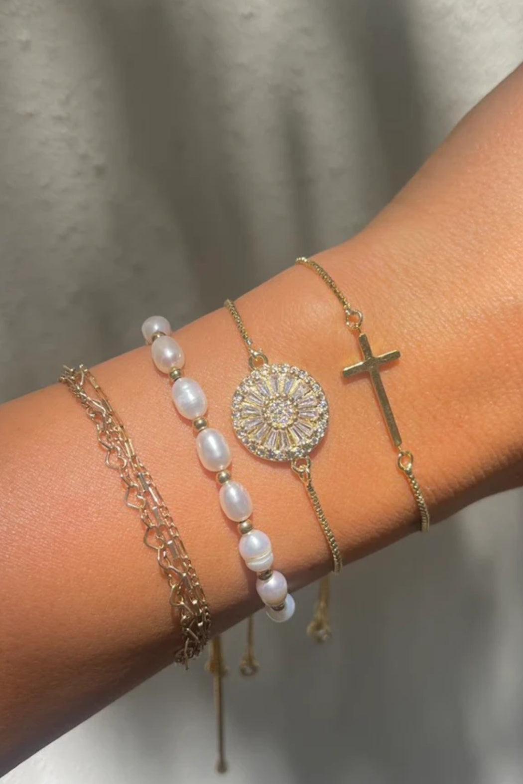 Freshwater Pearl Slider Bracelet Product Image