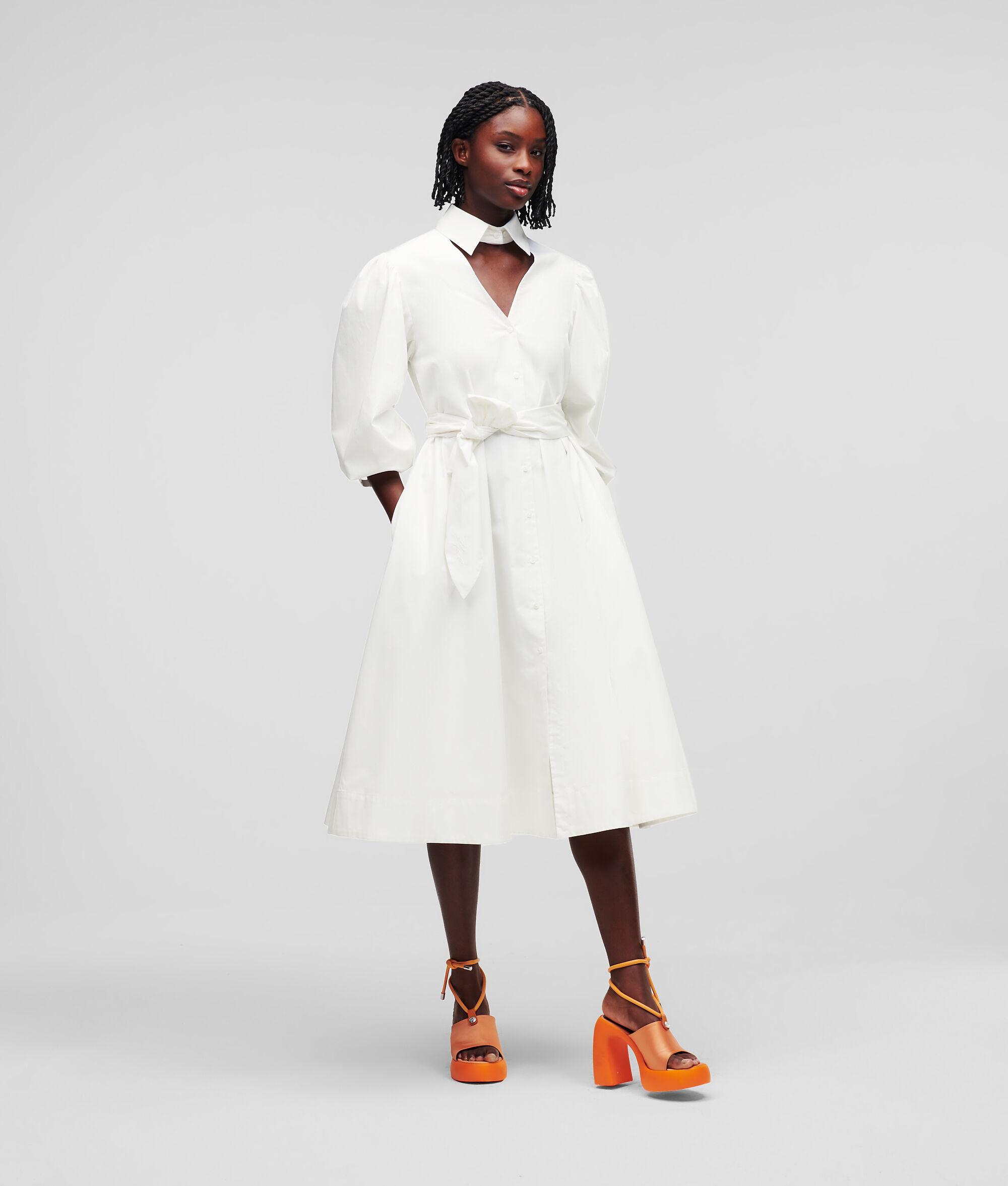 PUFF-SLEEVE SHIRT DRESS HANDPICKED BY HUN KIM Product Image