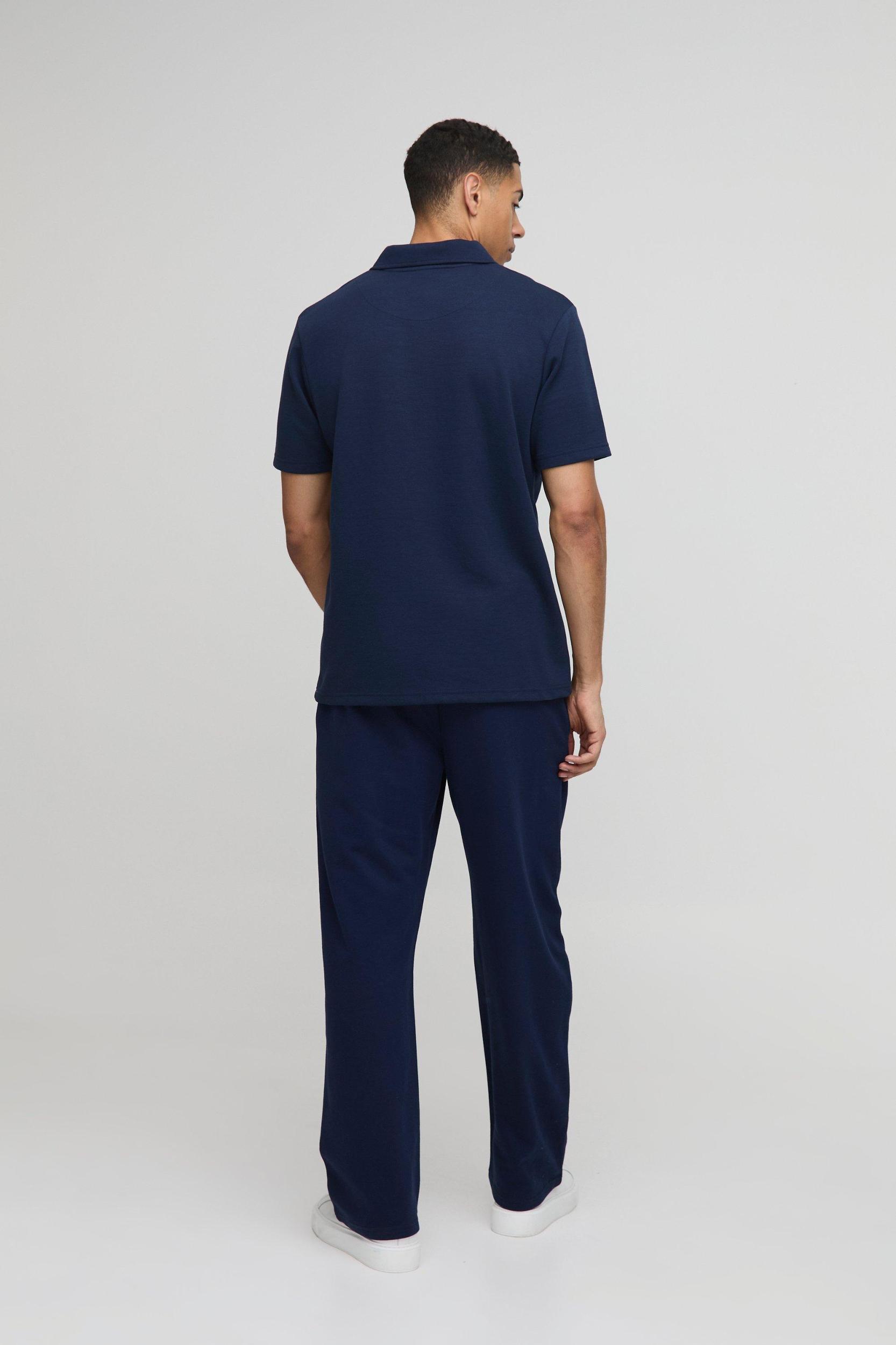 260GSM Loopback Basic Straight Fit Sweatpants | boohooMAN USA Product Image