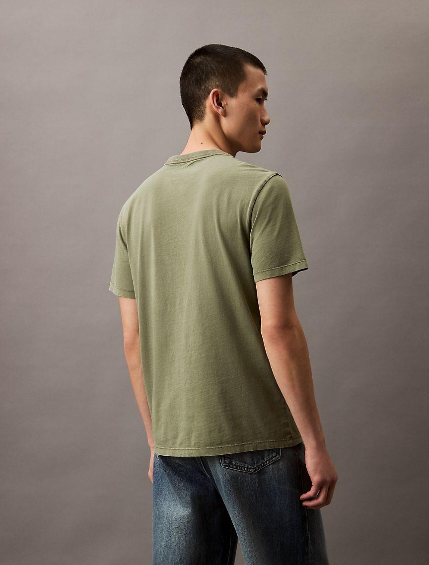 Acid Wash Graphic Crewneck T-Shirt Product Image