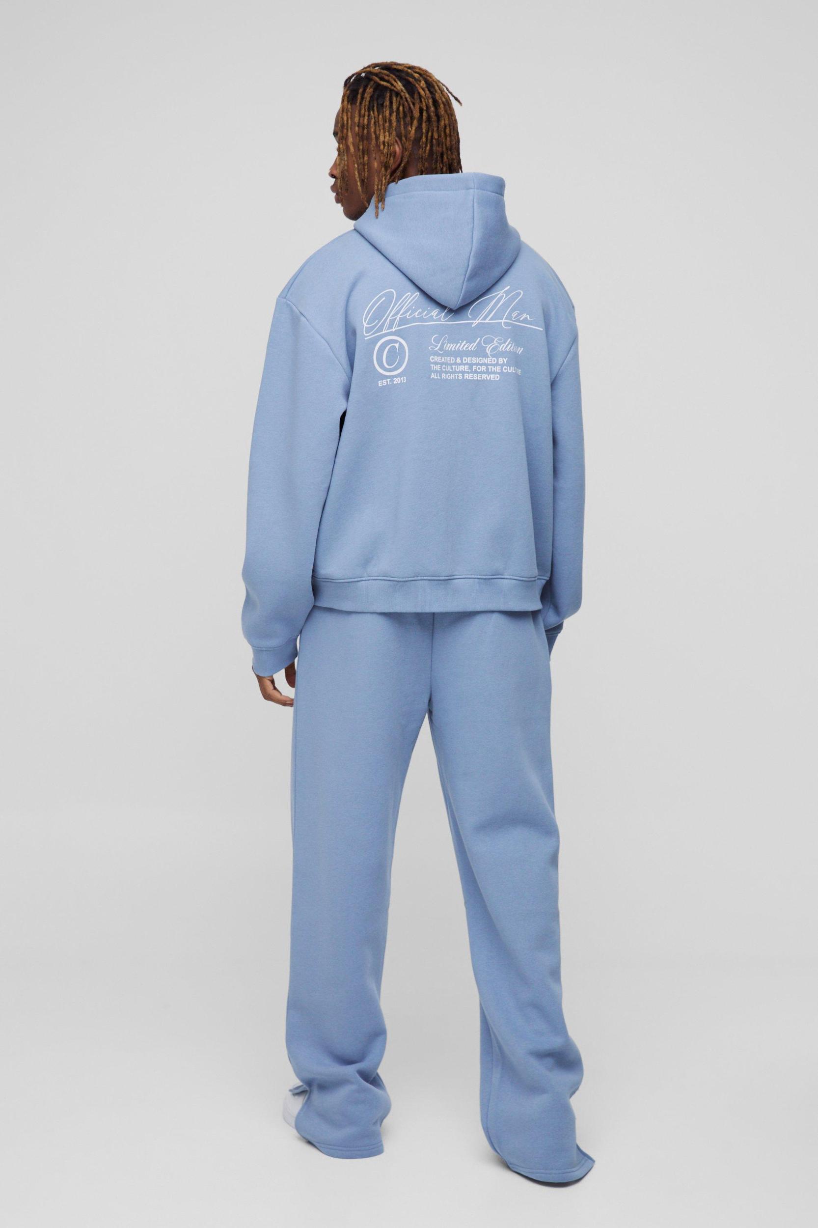 Tall Oversized Boxy Official Man Zip Through Hoodie | boohooMAN USA Product Image