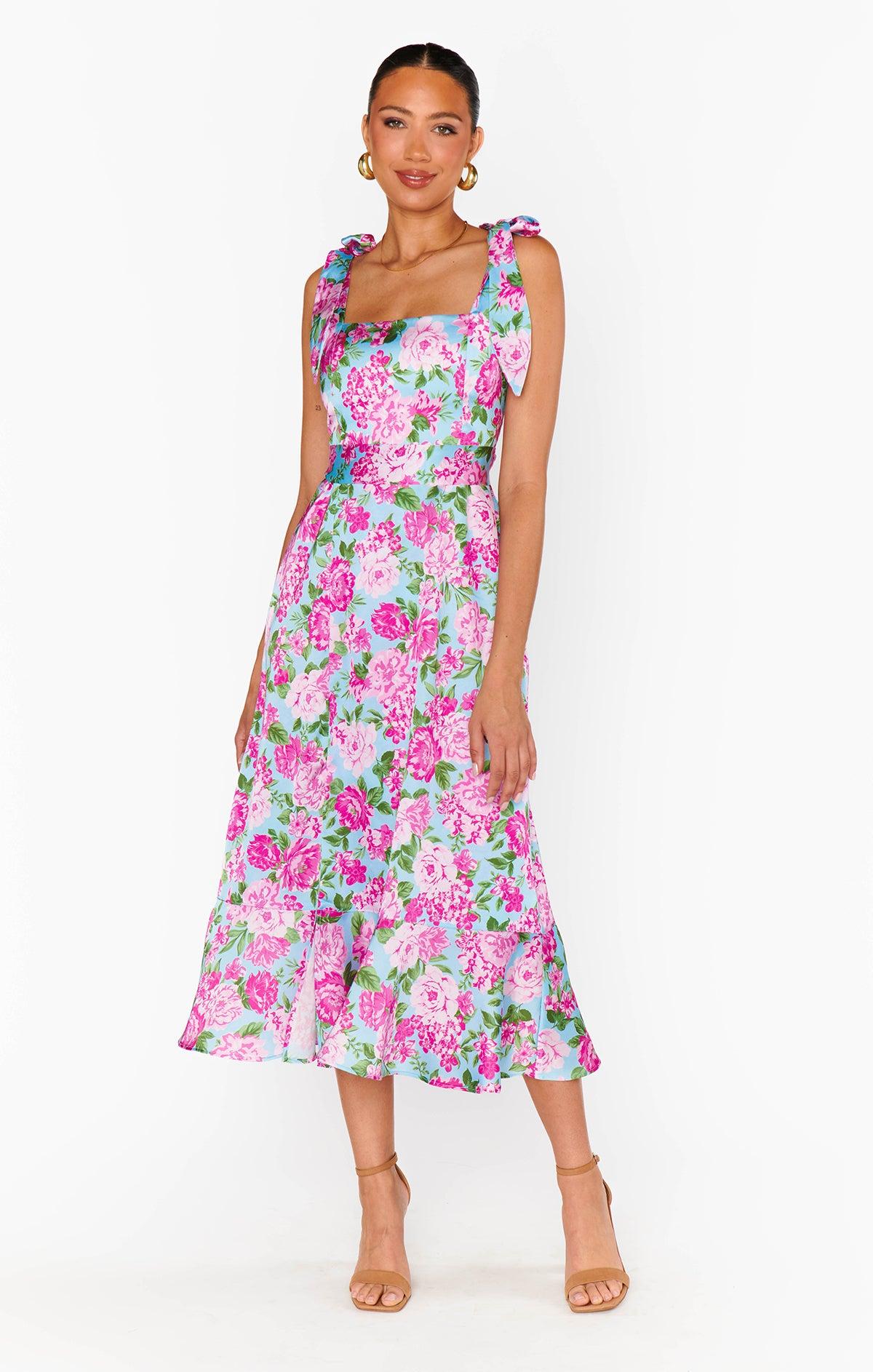 Garden Midi Dress ~ Cottage Floral Multi Product Image