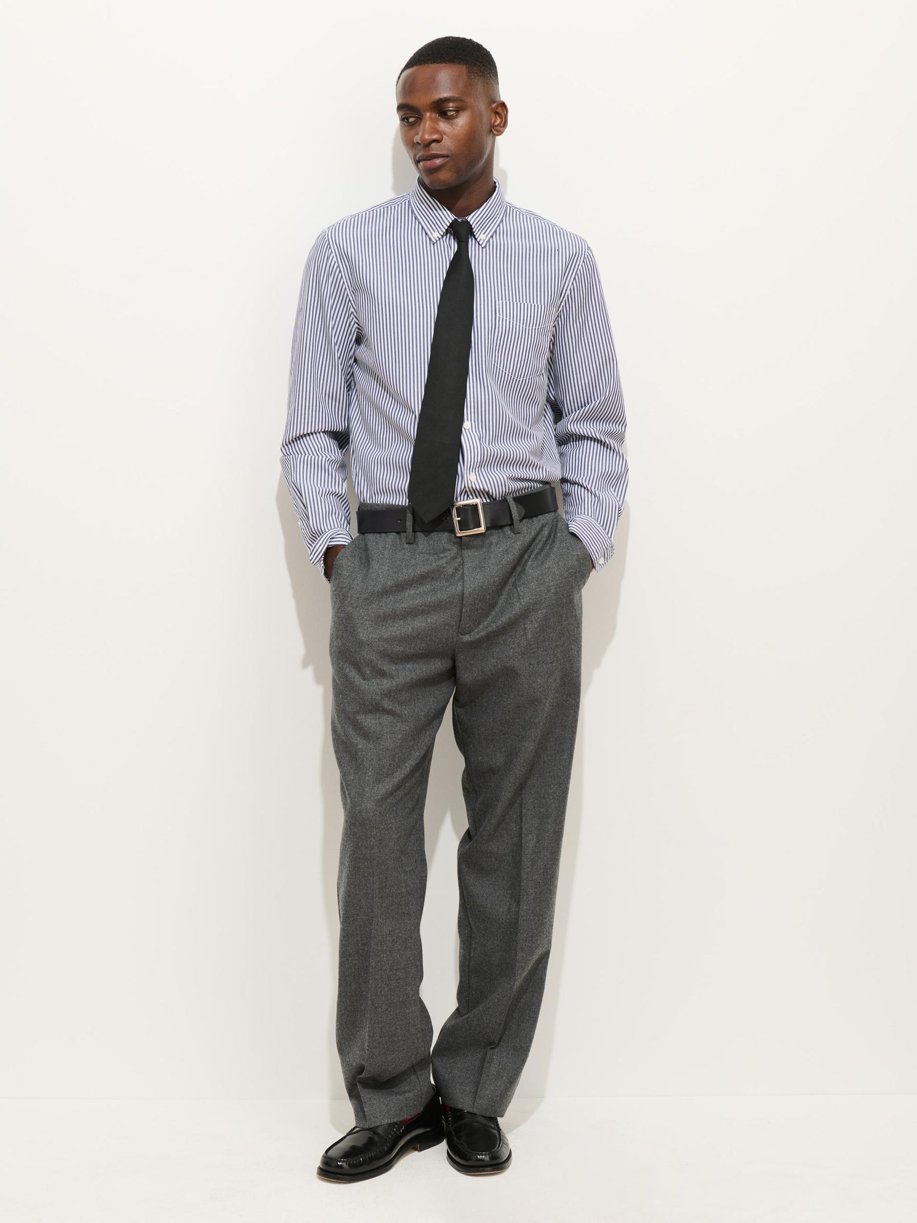 Mill Shirt In Stripe Portuguese Poplin Product Image