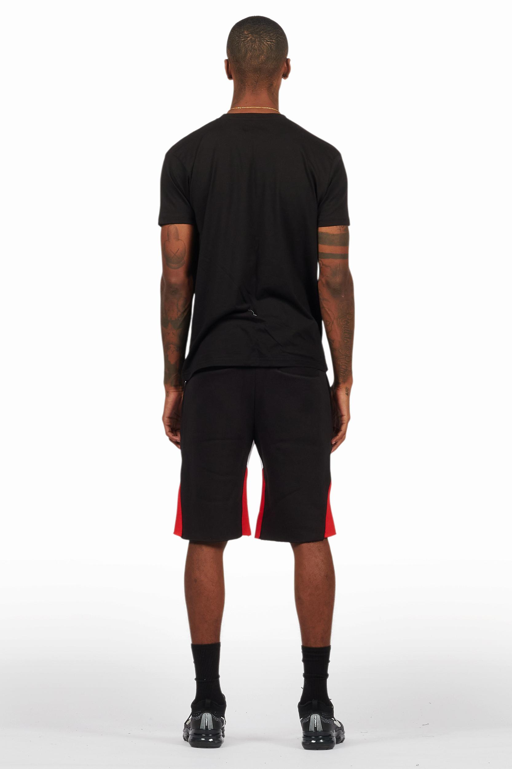 Scottie Black Painter T-Shirt/Short Set Male Product Image