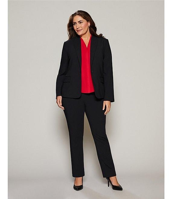 Investments Platinum Suiting Plus Size Slim Leg Pant Product Image