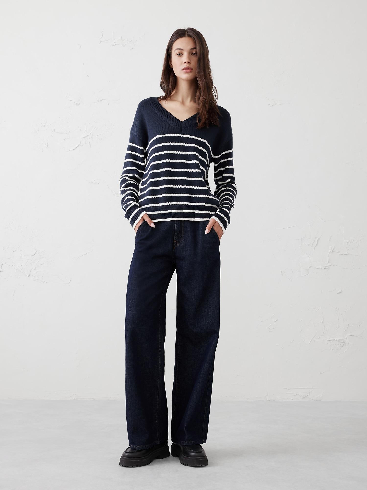 V-Neck Pullover Sweater Product Image