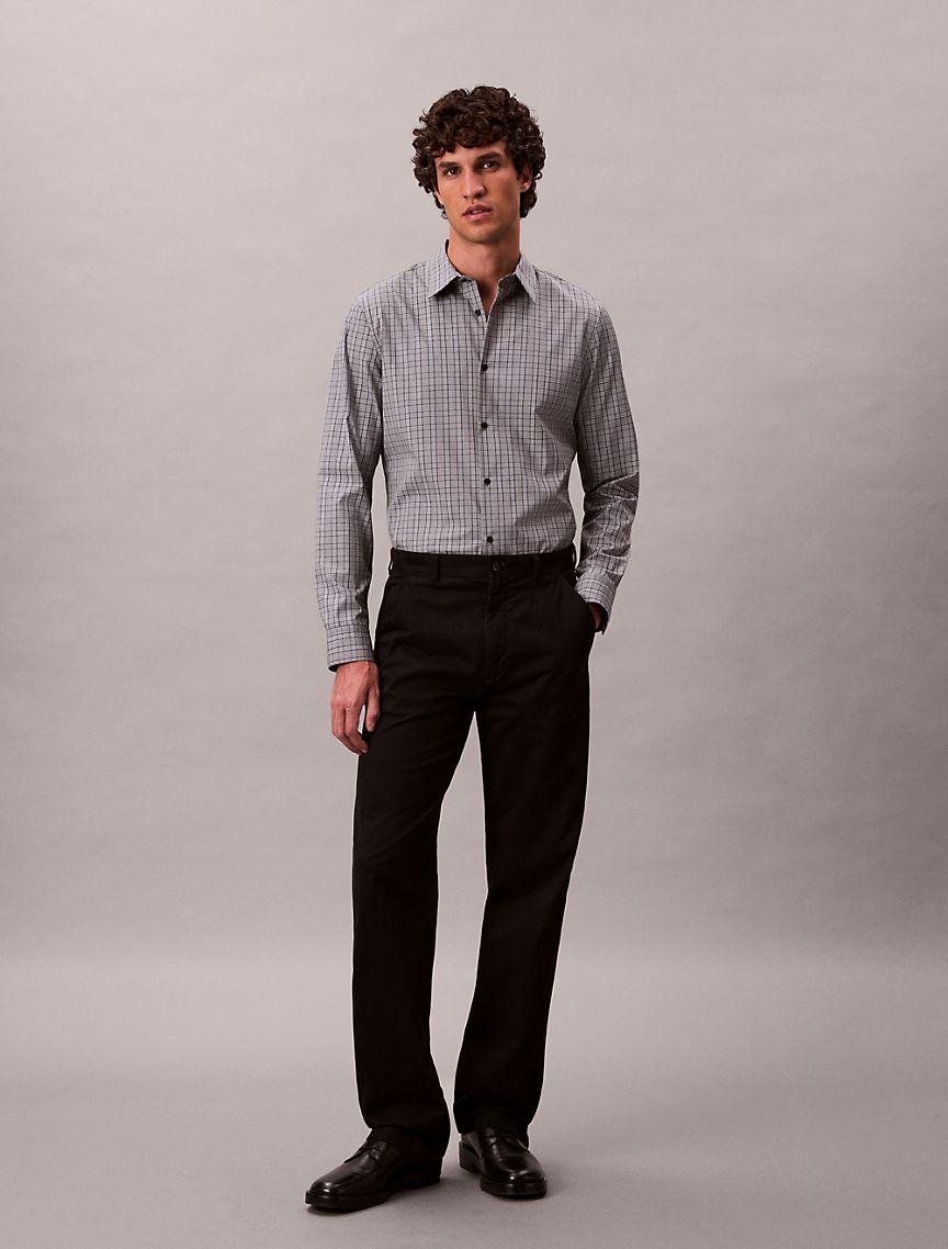 Plaid Slim Button-Down Shirt  Product Image