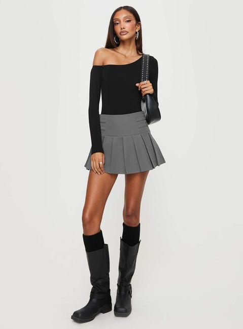 Cartwright Mini Skirt Charcoal Product Image