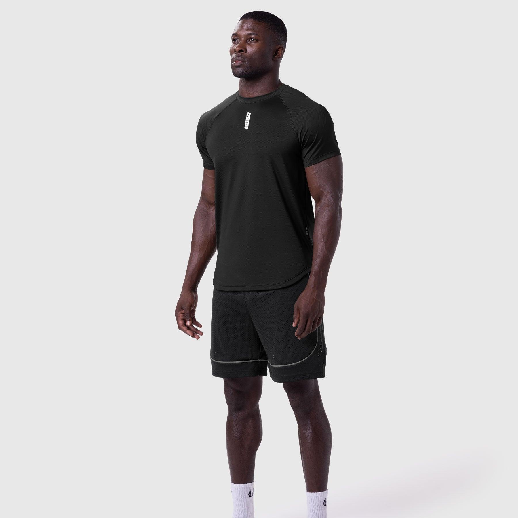 0660. AeroSilver® Established Tee - Black "Blade" Product Image