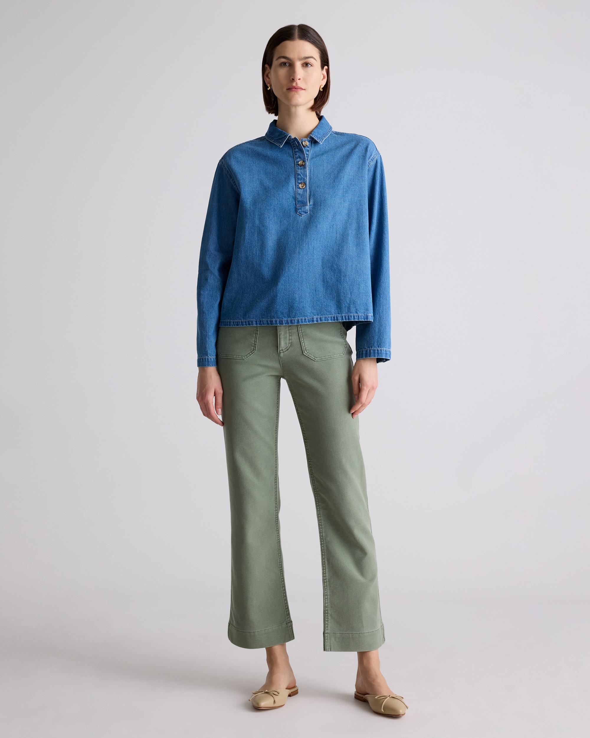 Quince | Women's French Terry Wide Leg Pants Cotton Product Image