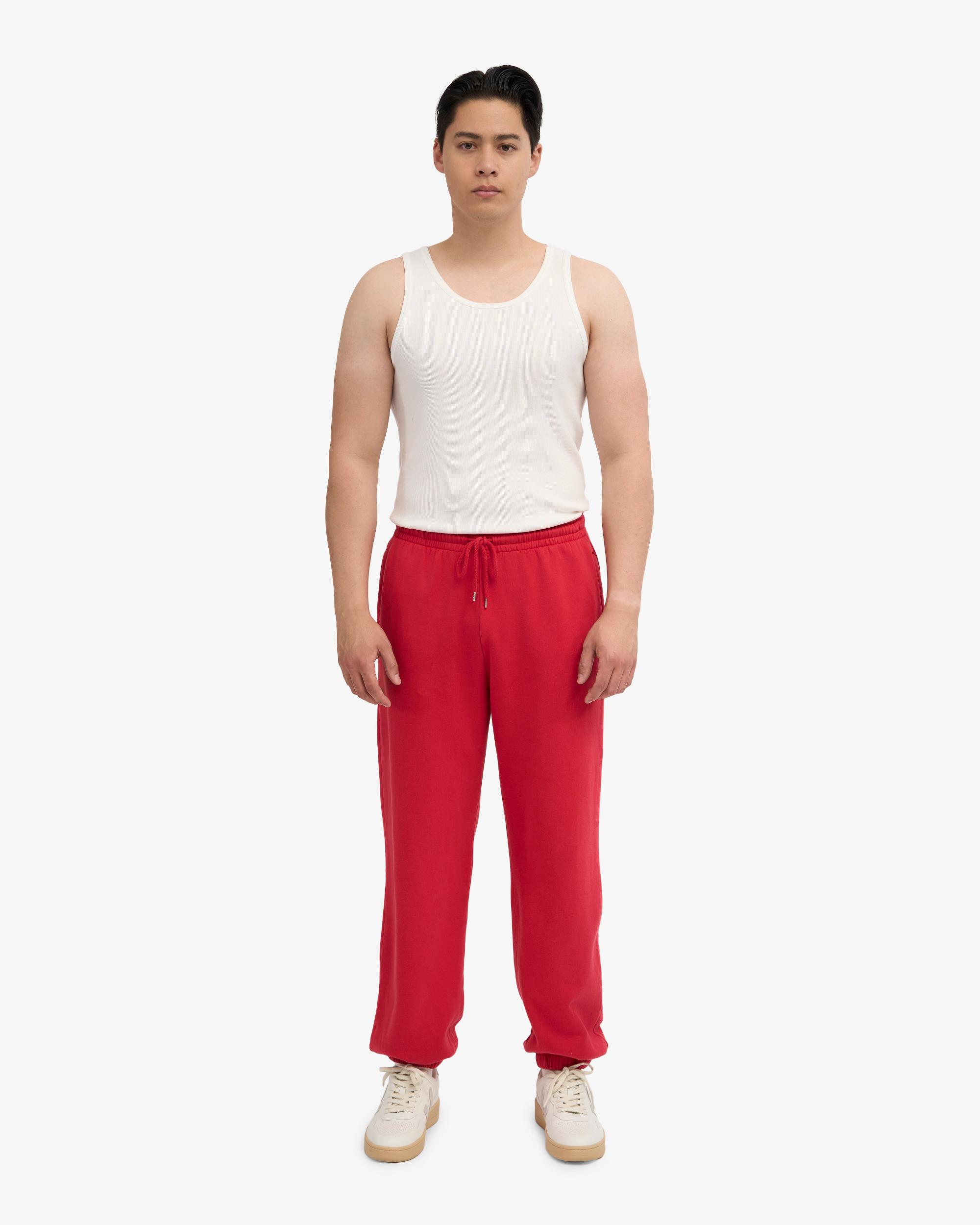 Organic Relaxed Sweatpants - Scarlet Red Product Image