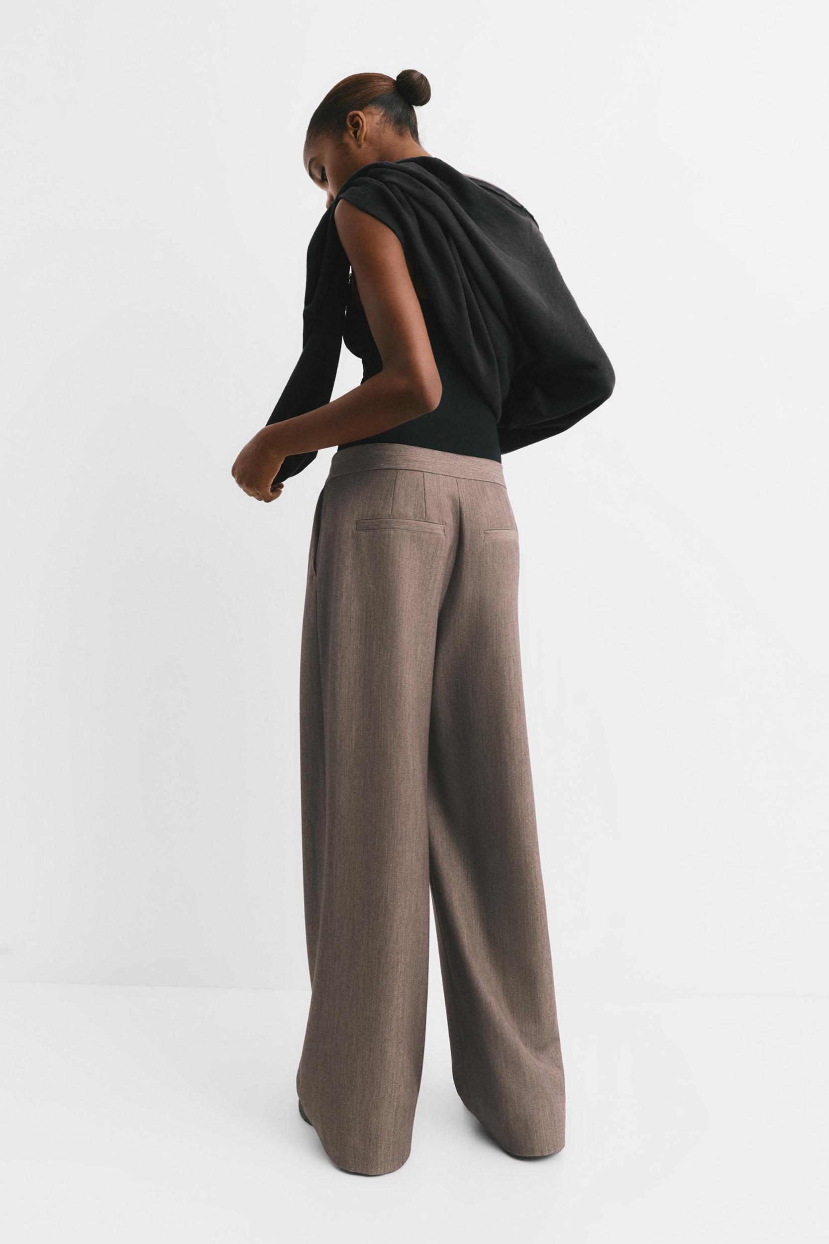 Wrap-waist smart trousers Product Image
