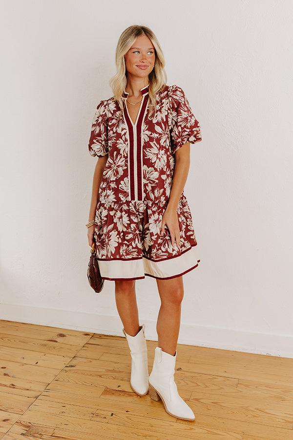 Vineyard Dream Floral Mini Dress Product Image