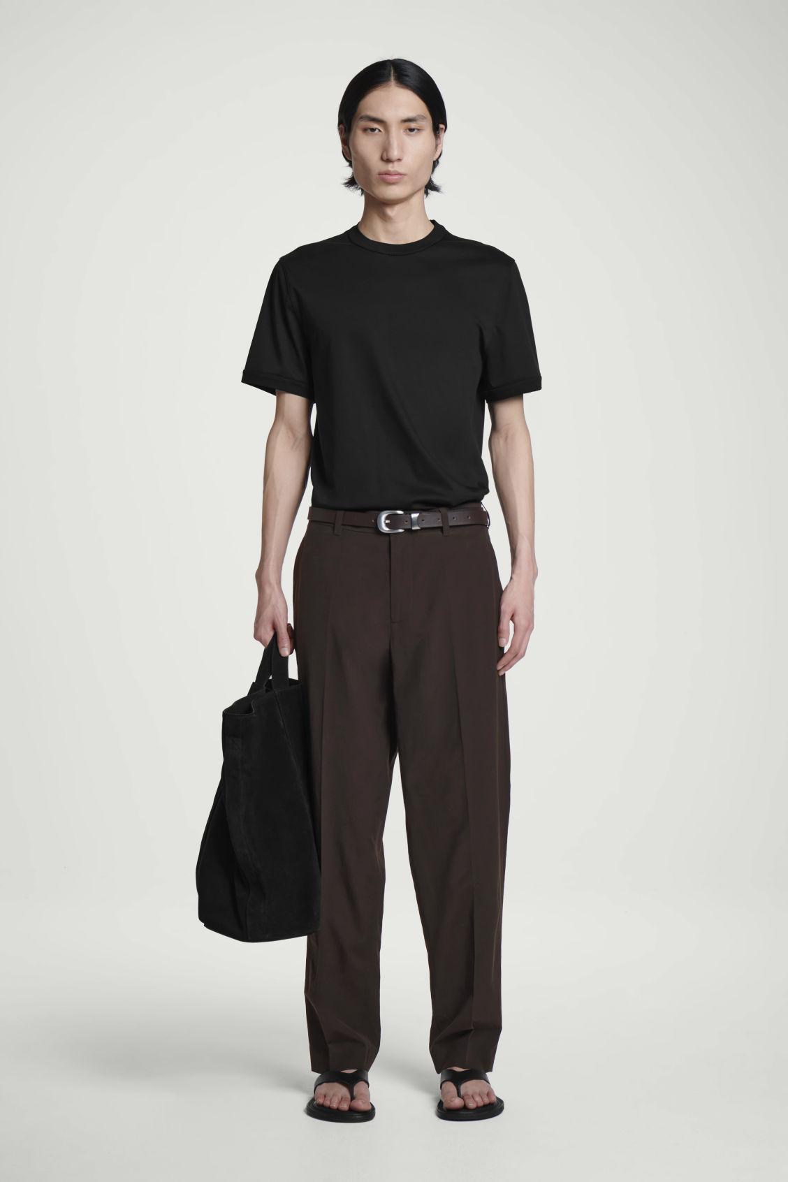 REGULAR-FIT MERCERIZED-COTTON T-SHIRT Product Image