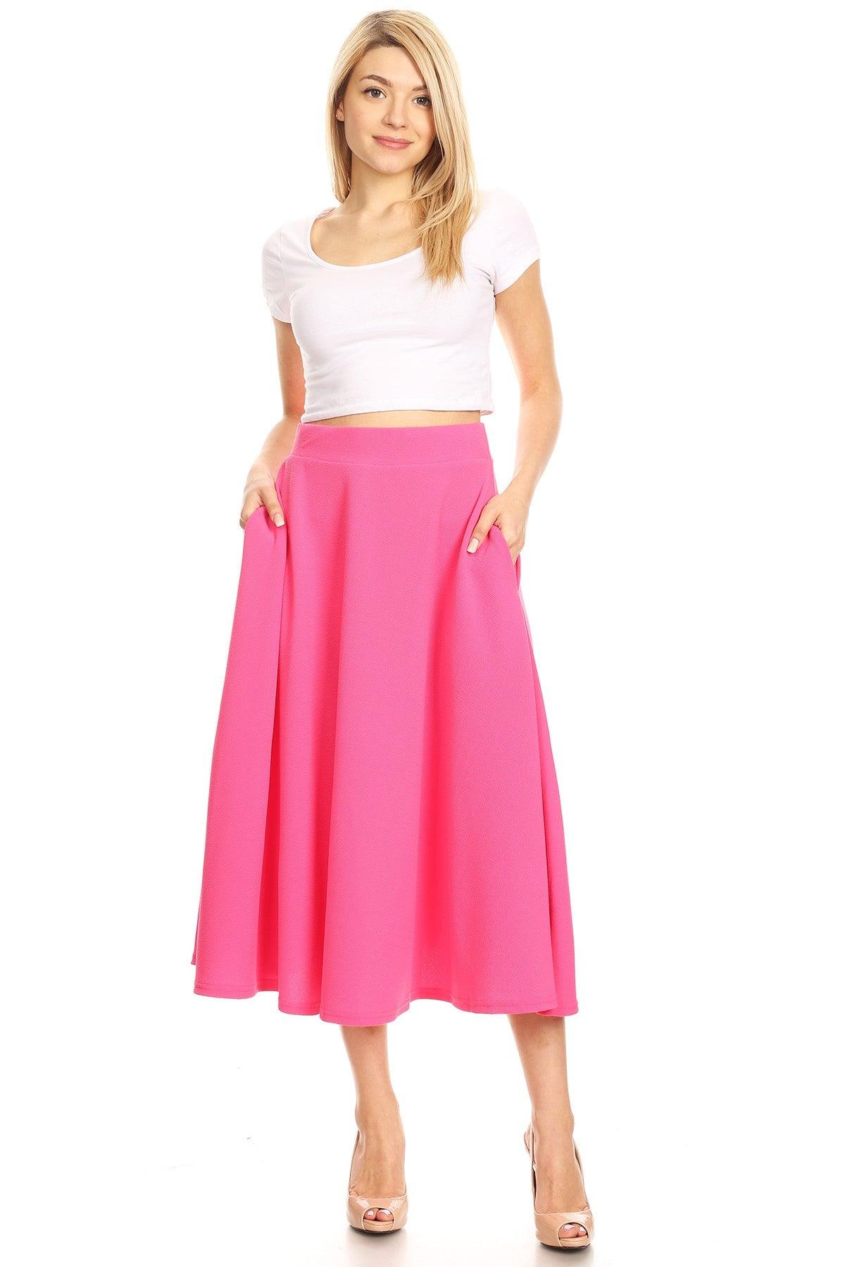 Tasmin Flare Midi Skirts Product Image