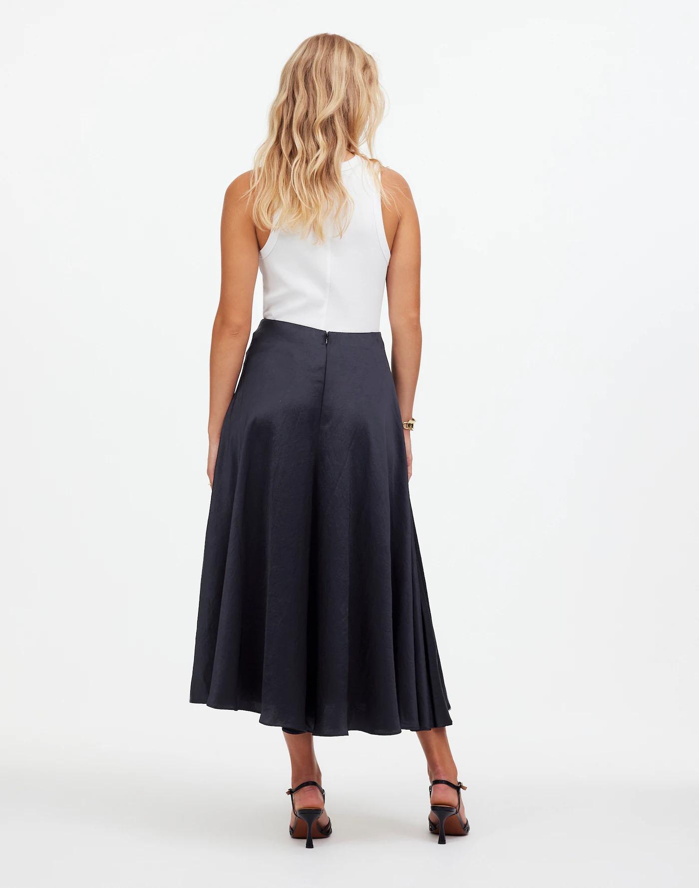Satin Circle Slip Skirt Product Image