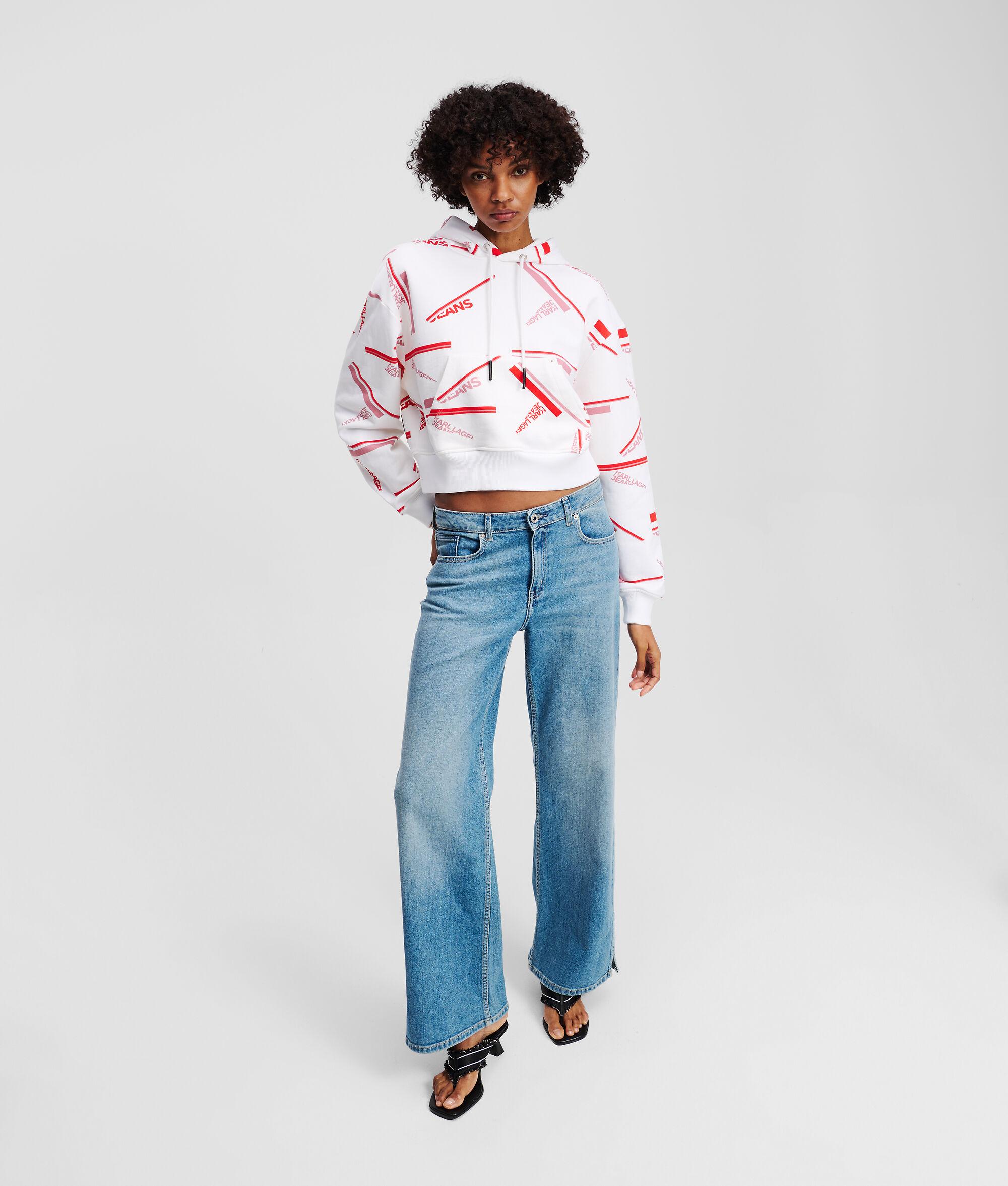 RELAXED CROPPED ALL-OVER-PRINT HOODIE Product Image