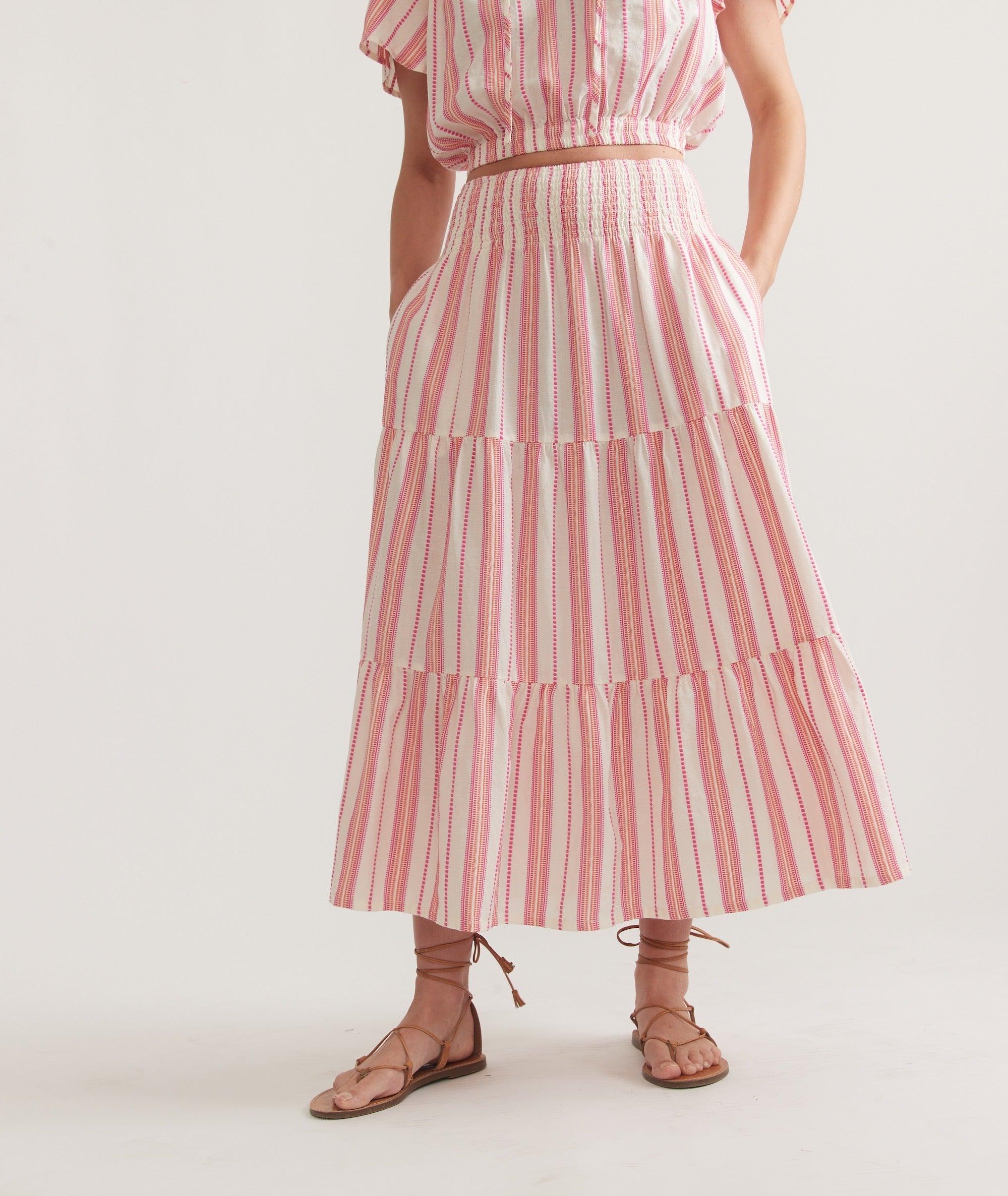 Corinne Textured Maxi Skirt Product Image