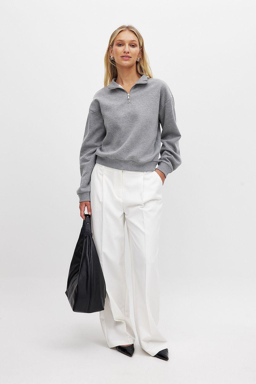 Zip Detail Sweatshirt Product Image