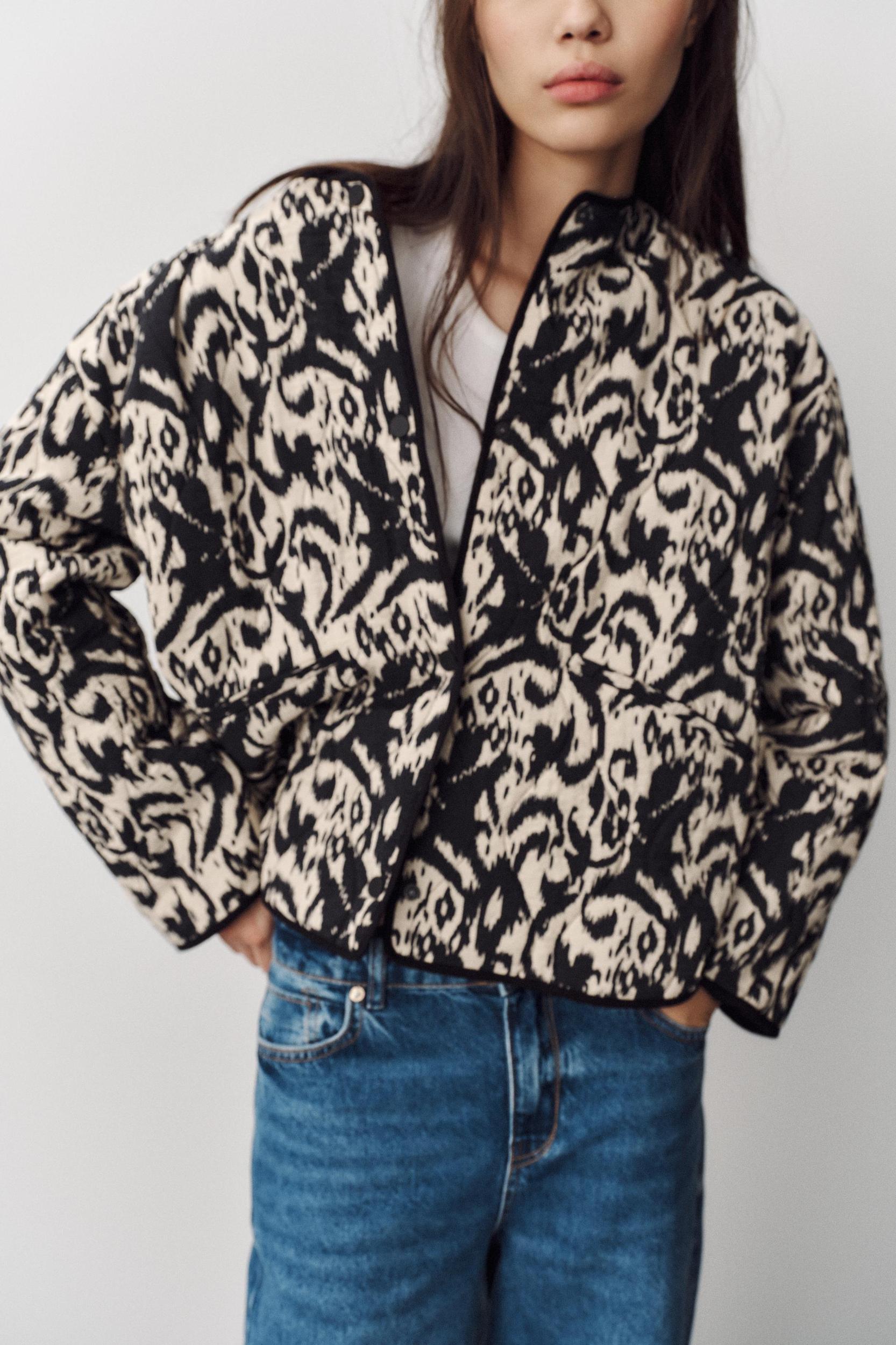 ANIMAL PRINT PUFFER JACKET Product Image