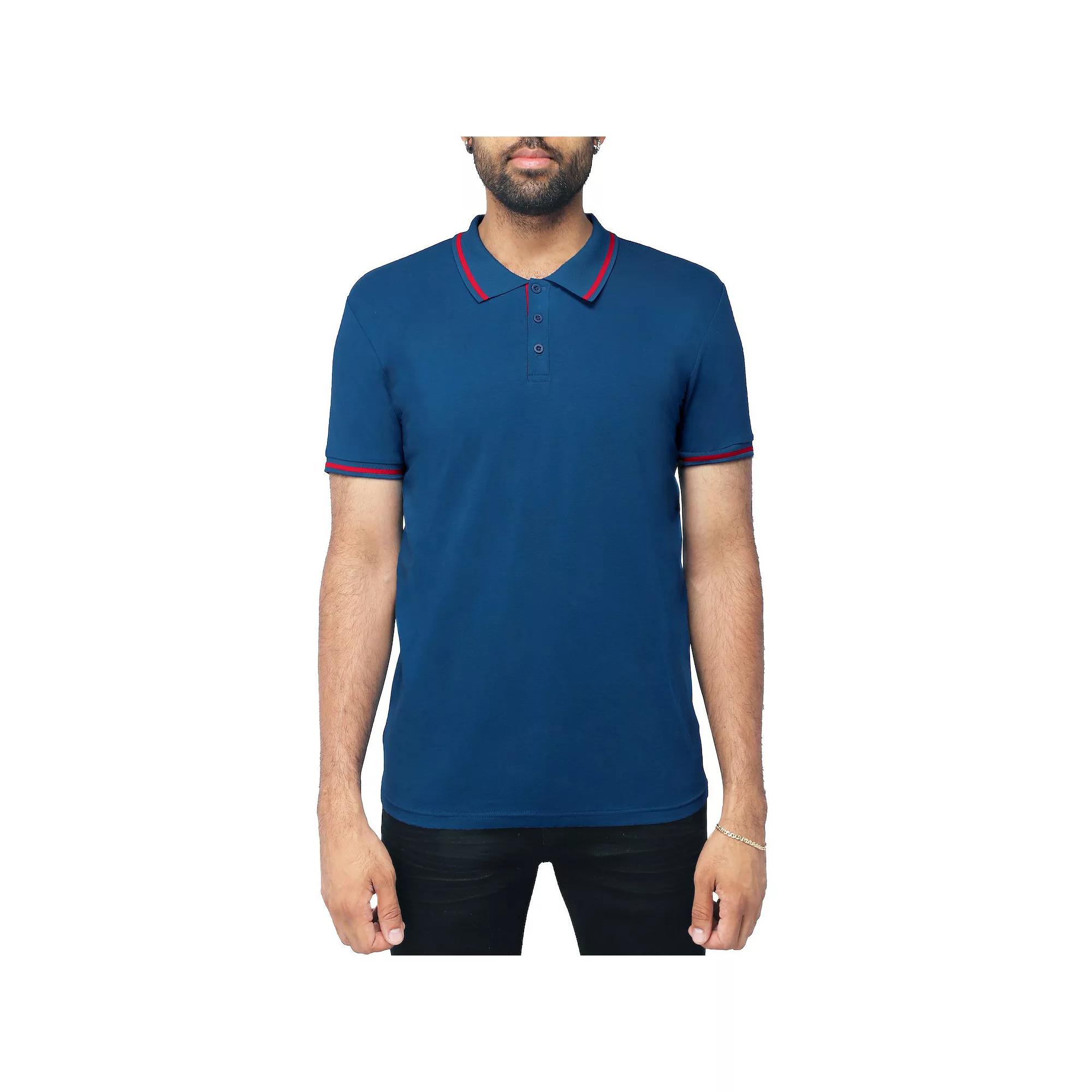 Men's Xray Basic Short Sleeve Tipped Polo,  Product Image