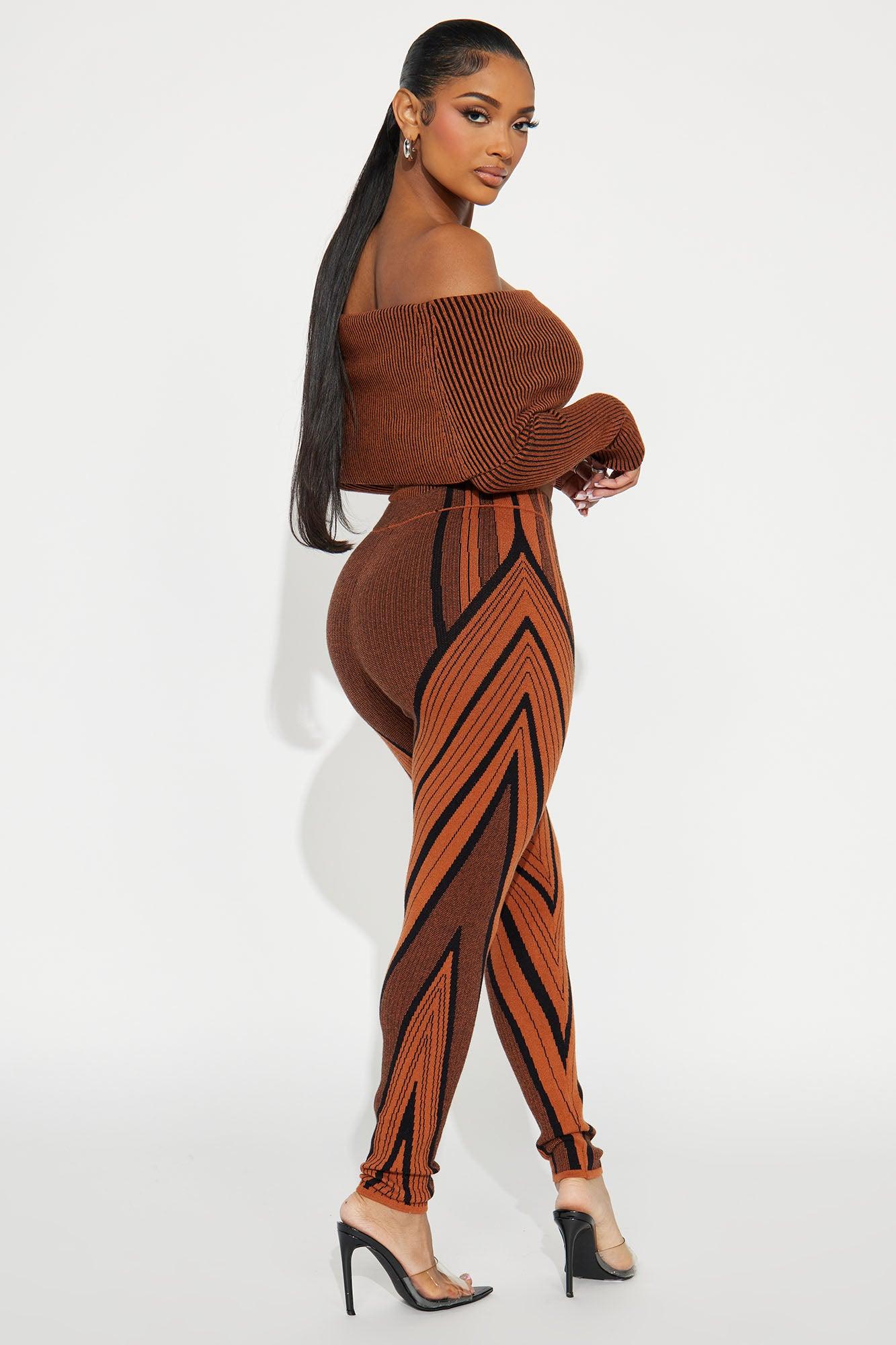 Gone For So Long Sweater Legging Set - Rust Product Image