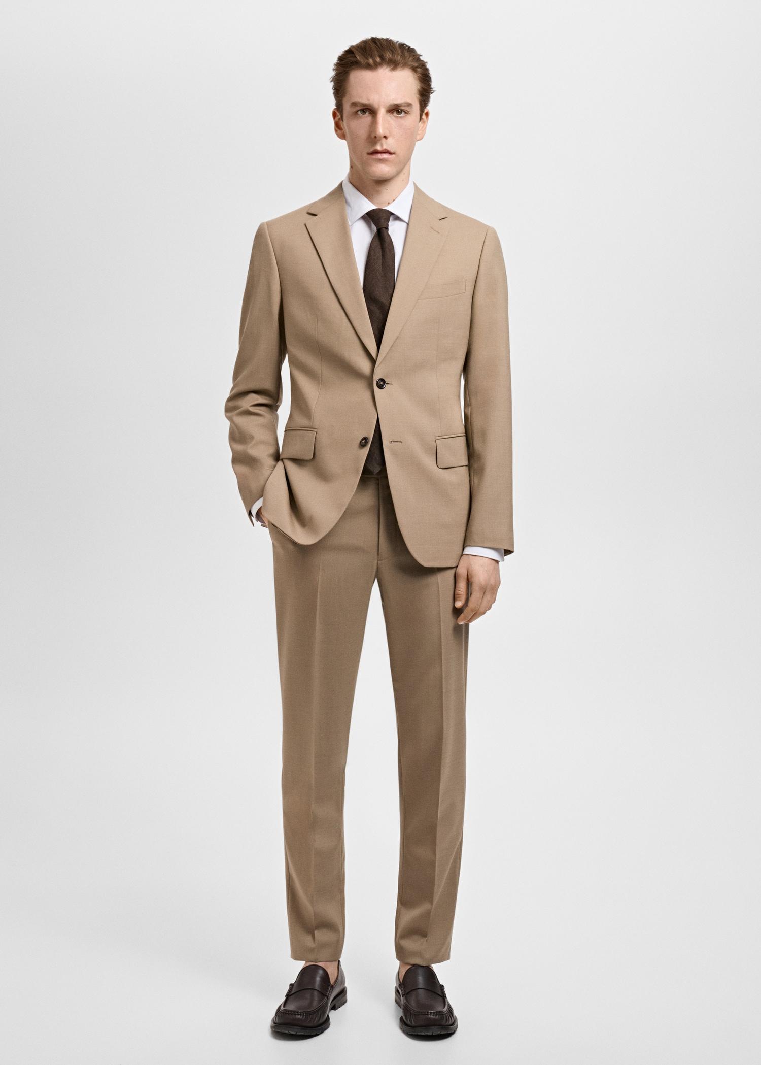 Turin 100% virgin wool suit blazer - Men | MANGO USA Product Image